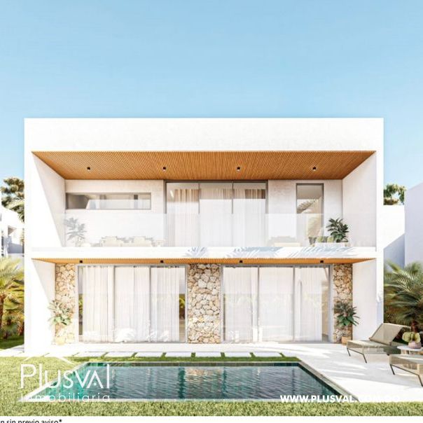 Proyecto de villas a minutos de la playa y campos de golf en Playa Nueva Romana 256977