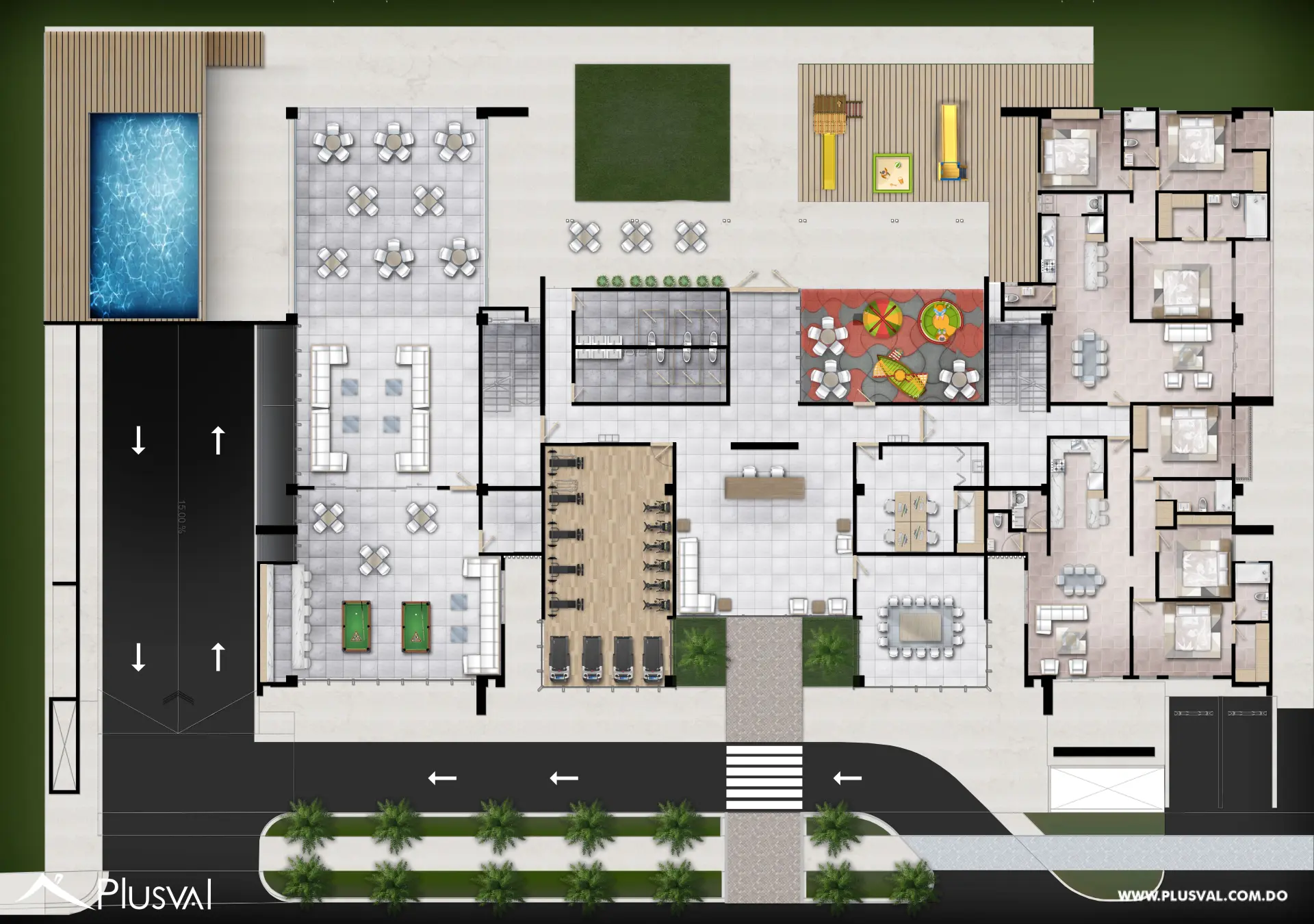 Apartamento en venta de 3 habitaciones en Arroyo Hondo Viejo 530886