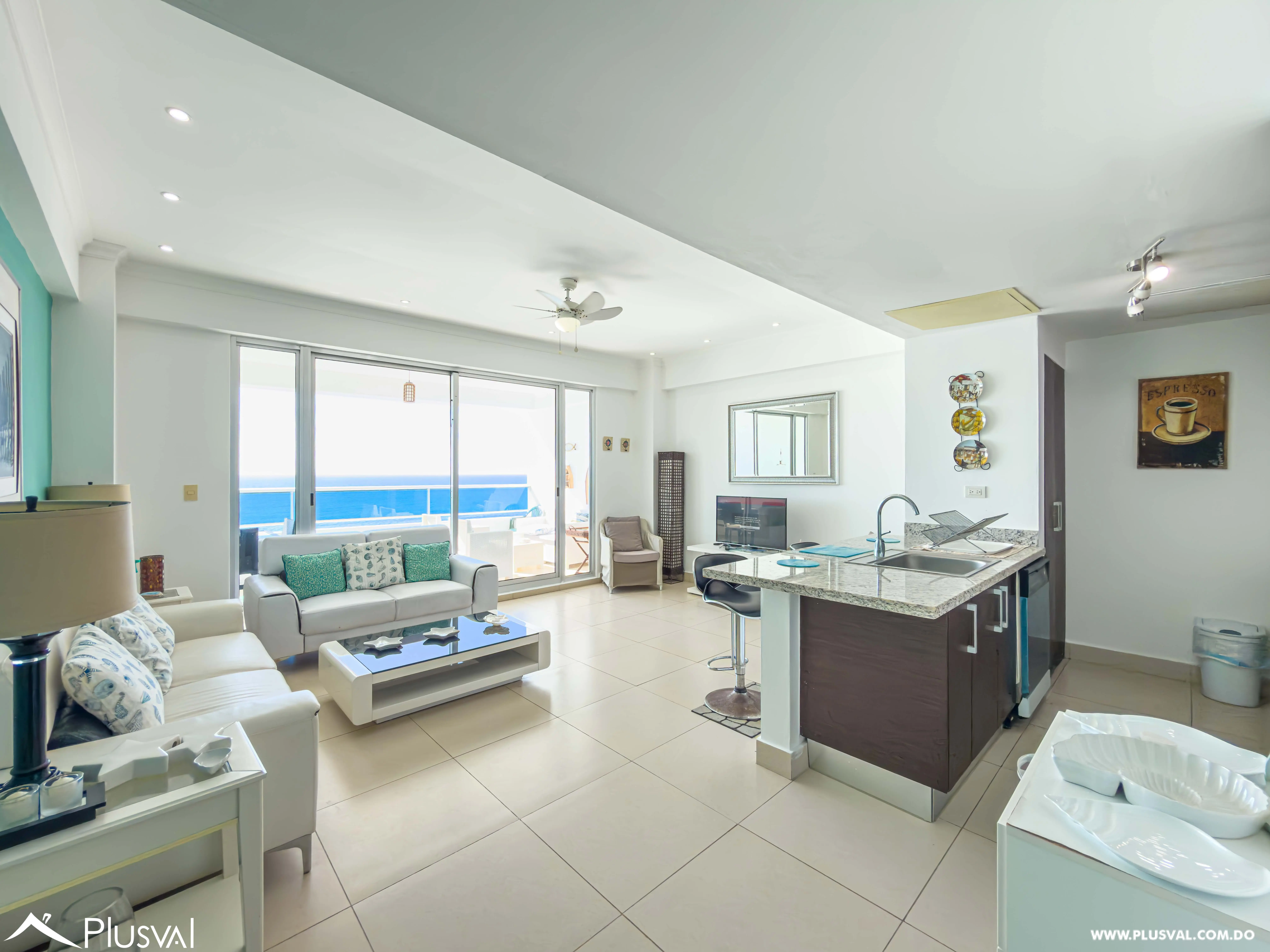 Apartamento en alquiler de 2 habitaciones con vista al mar en Juan Dolio 478164