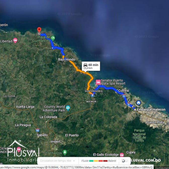 Impresiónante solar con frente de playa en Puerto Plata 323726