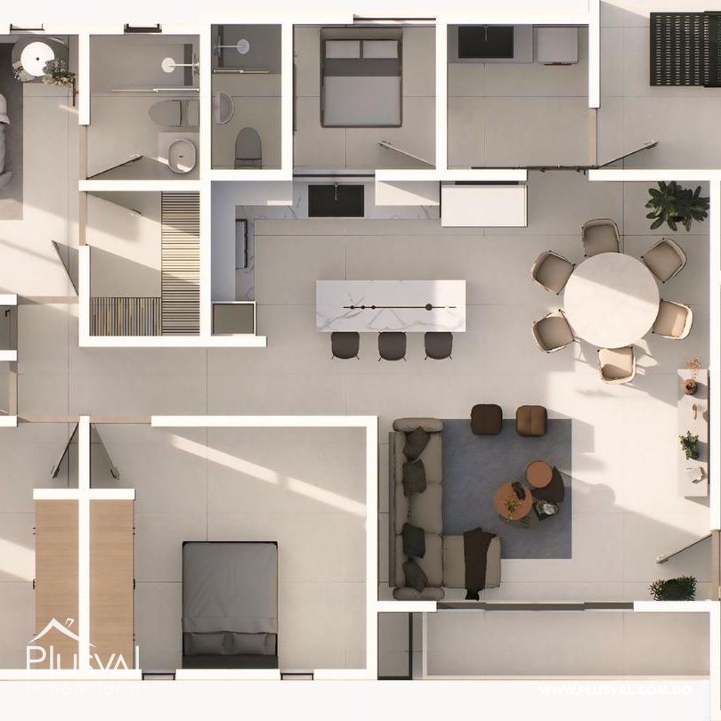 Apartamentos en Venta en Urbanización Thomen, Santiago 489936