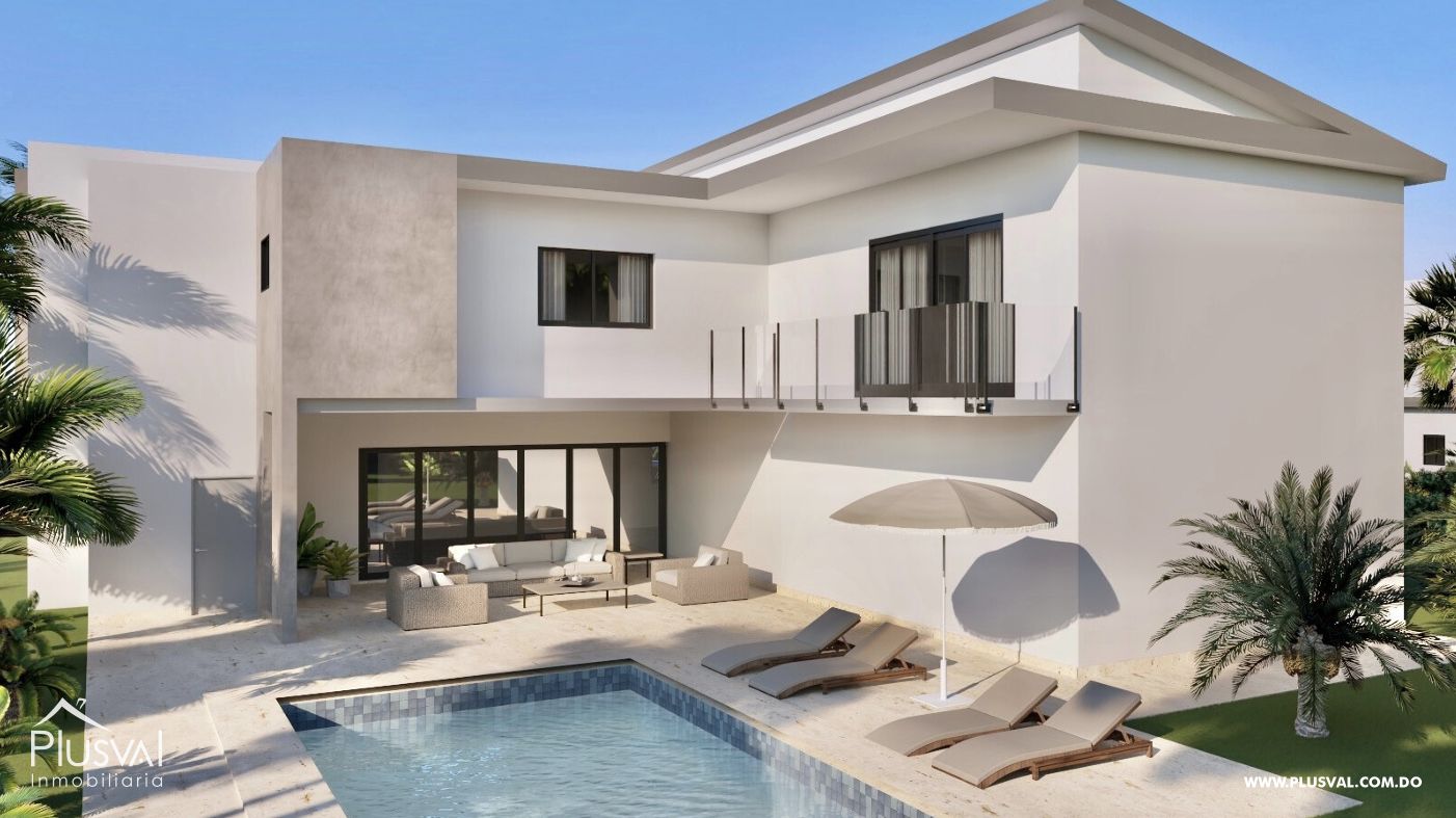 Elegante casa de dos niveles en Venta en Punta Cana Village West 481772