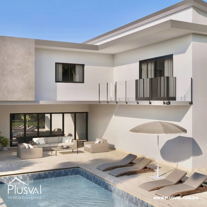 Elegante casa de dos niveles en Venta en Punta Cana Village West 481772