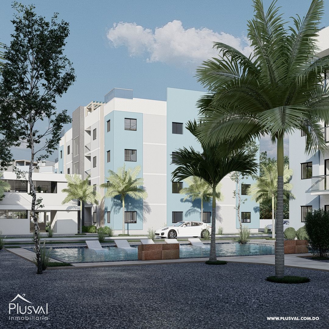 Apartamentos de 3 habitación con Acceso directo desde la autovía en Punta Cana 376676