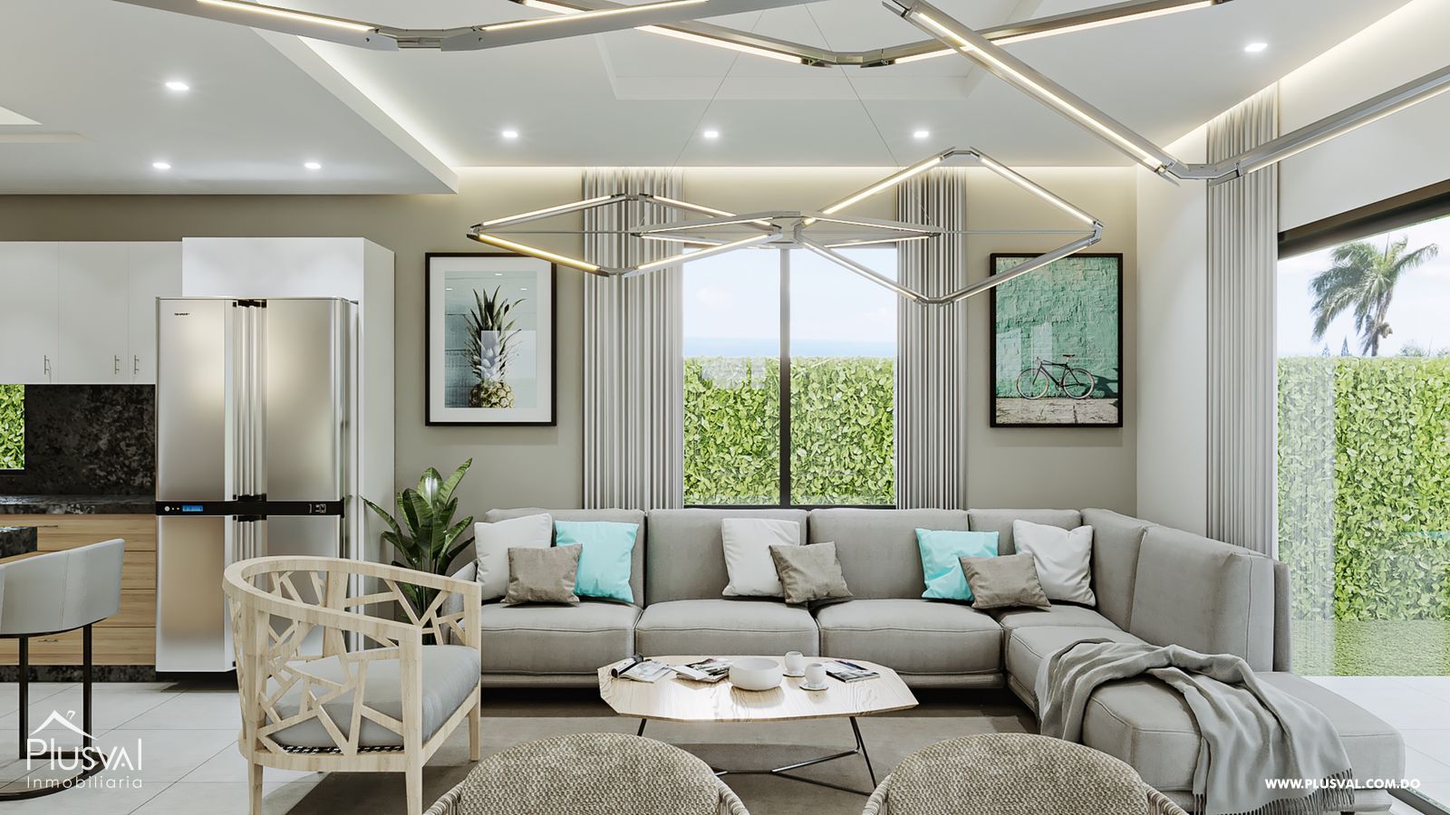 Casas de dos niveles en Punta Cana 216600