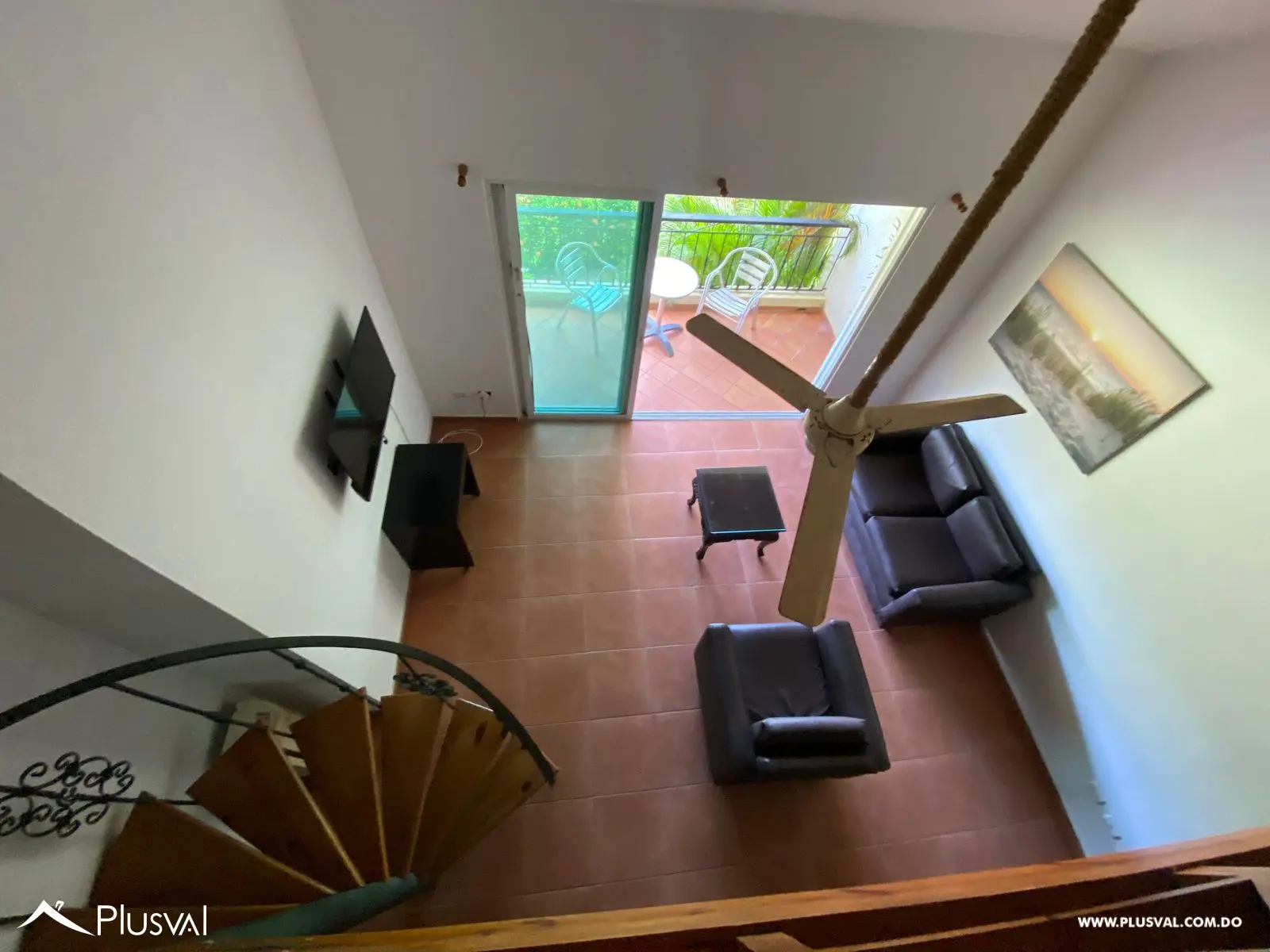 Apartamento amueblado con vista al golf en Mar de Cocotal 486946