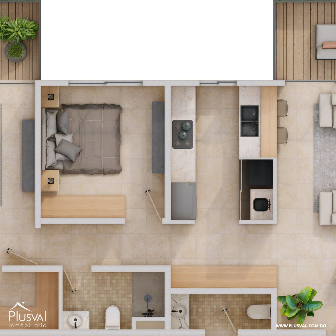 Apartamentos en La Vega Frente al Bravo, Tropics Residences 339602