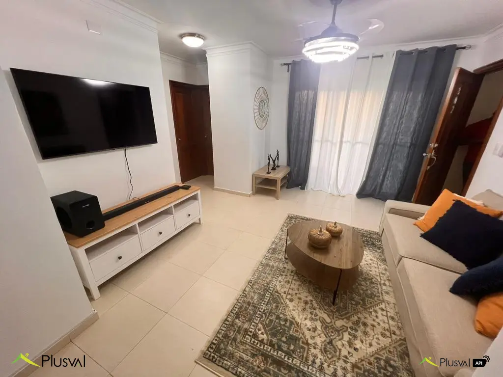 Apartamento Amueblado en Venta en Pueblo Bávaro – 2 Hab, Piscina 447846