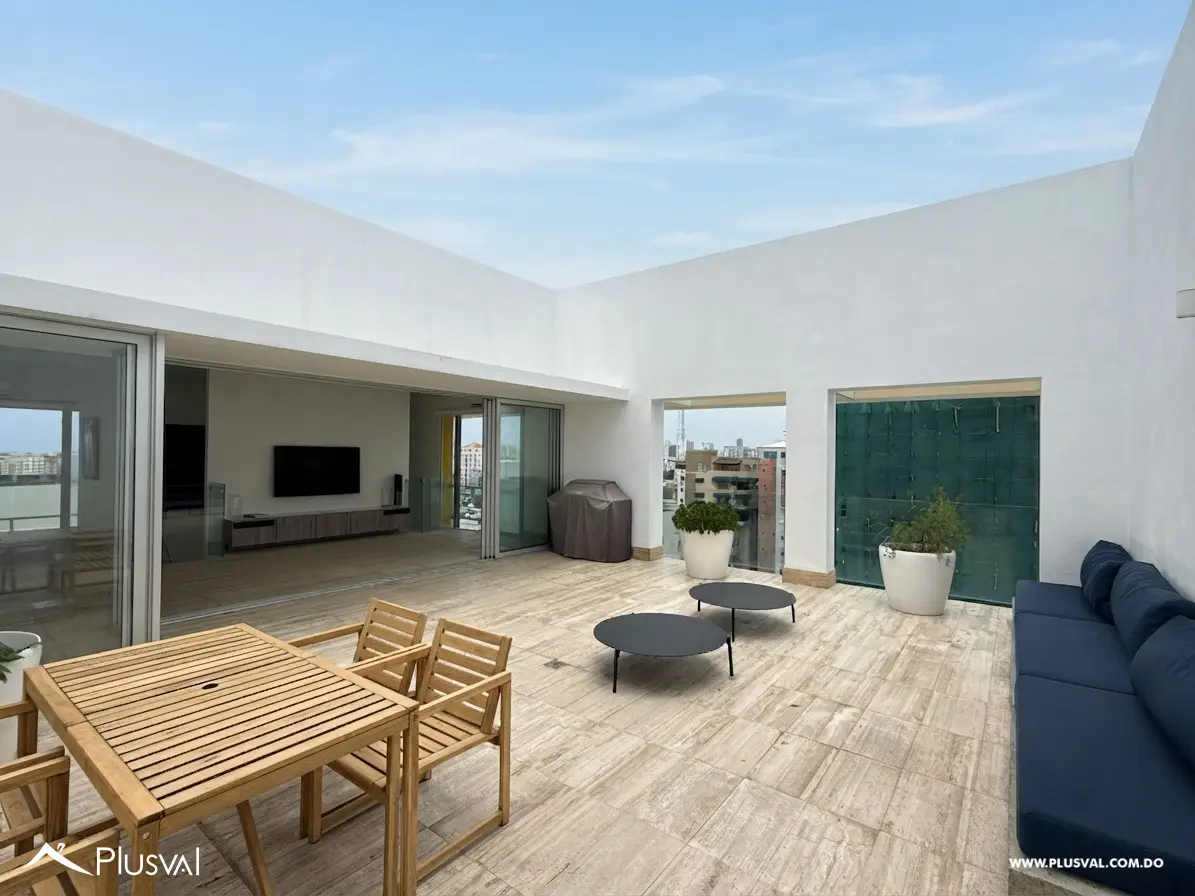 Penthouse Dúplex Amueblado en Alquiler | Evaristo Morales 516834