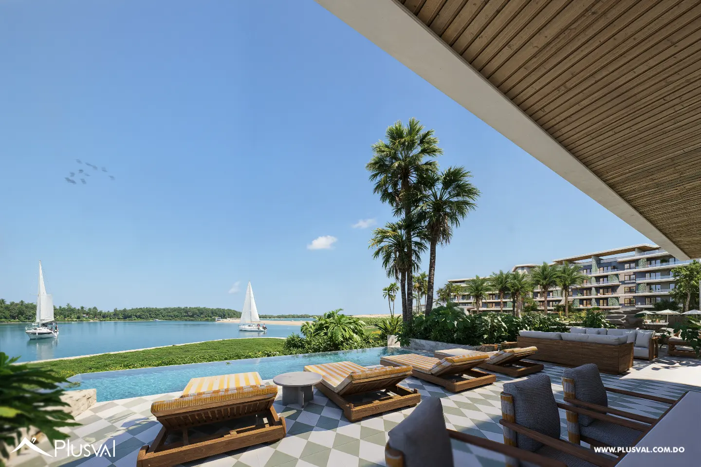 Apartamentos con Playa Pivada en Ocean Lake Cap Cana 503584