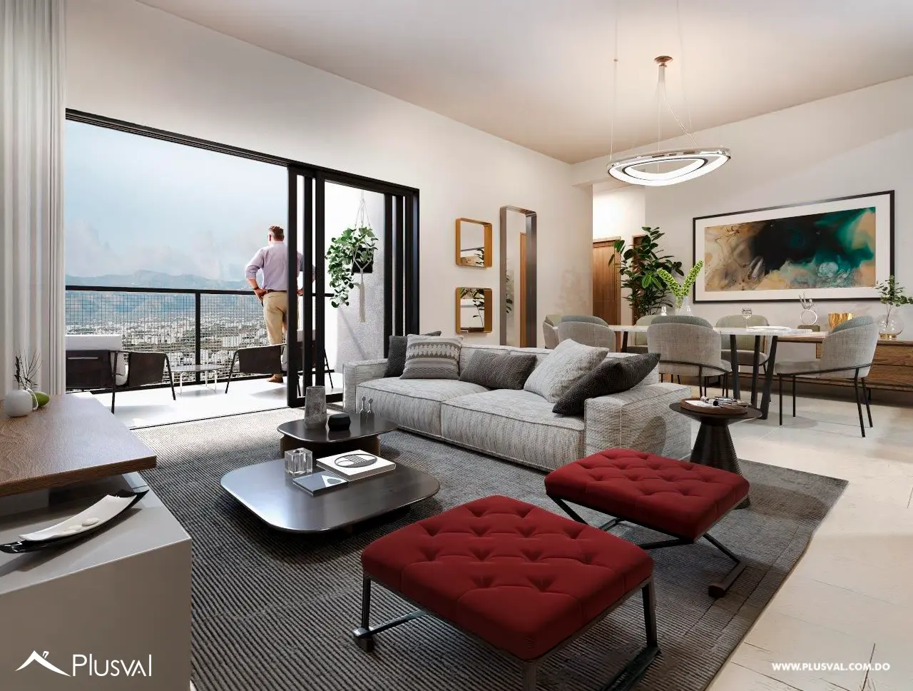 Apartamento en venta de 3 habitaciones con elevador y planta full en Llanos de Gurabo, Santiago 509667