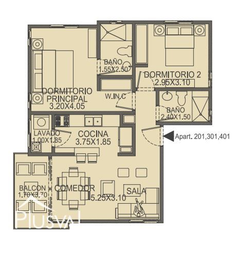 Apartamento, en venta,  Arroyo Hondo 231013