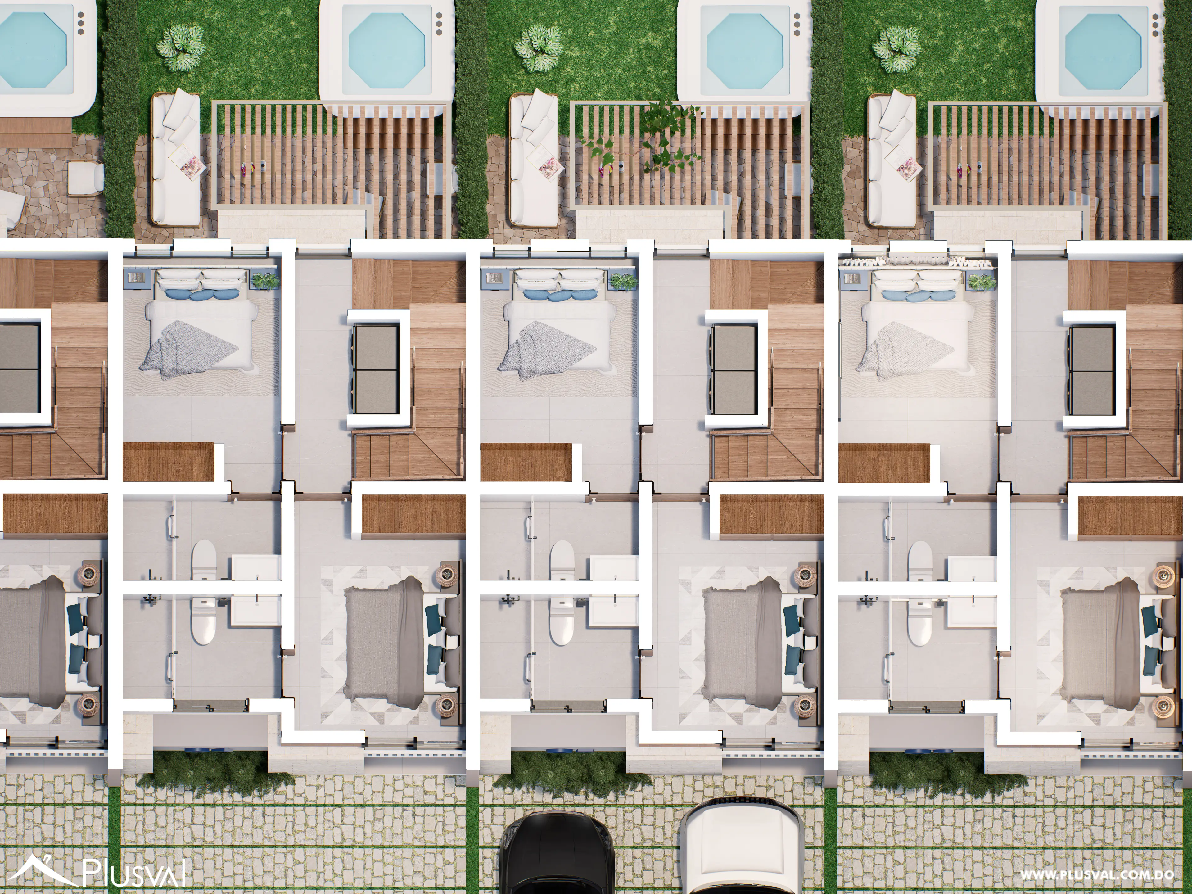 Villas Coral II | Townhouses de 2 Habitaciones en Punta Cana 531397
