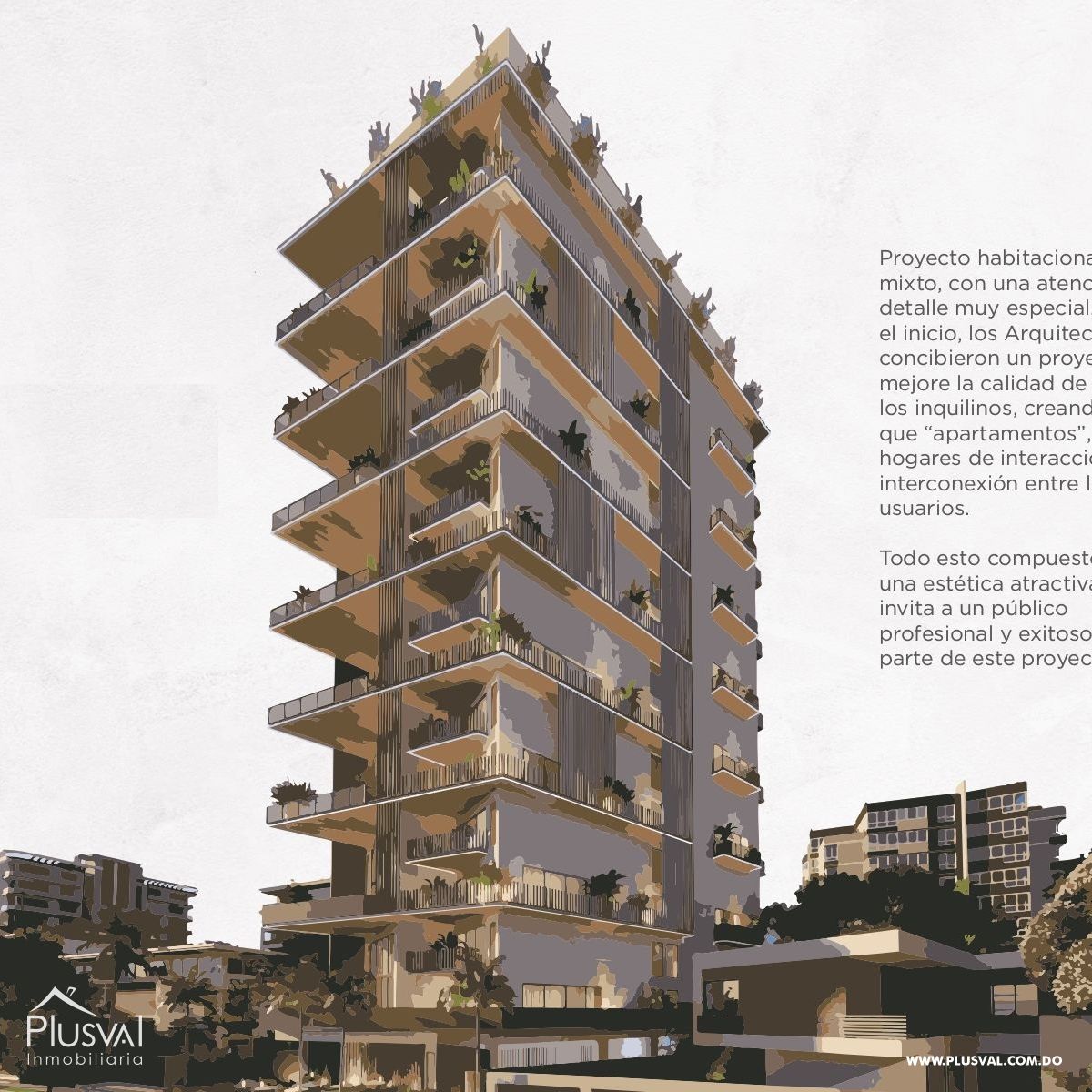 Apartamento en Planos Tipo Loft, en El Vergel. 1 Habitacion con su baño y wc's, 2 Balcones 263055