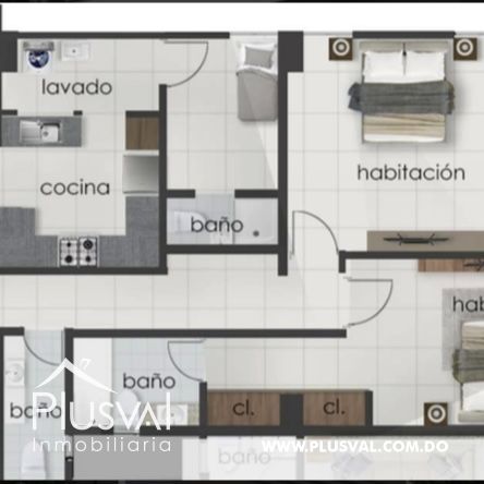 Proyecto de apartamentos de 2 habitaciones en Bella Vista 314850