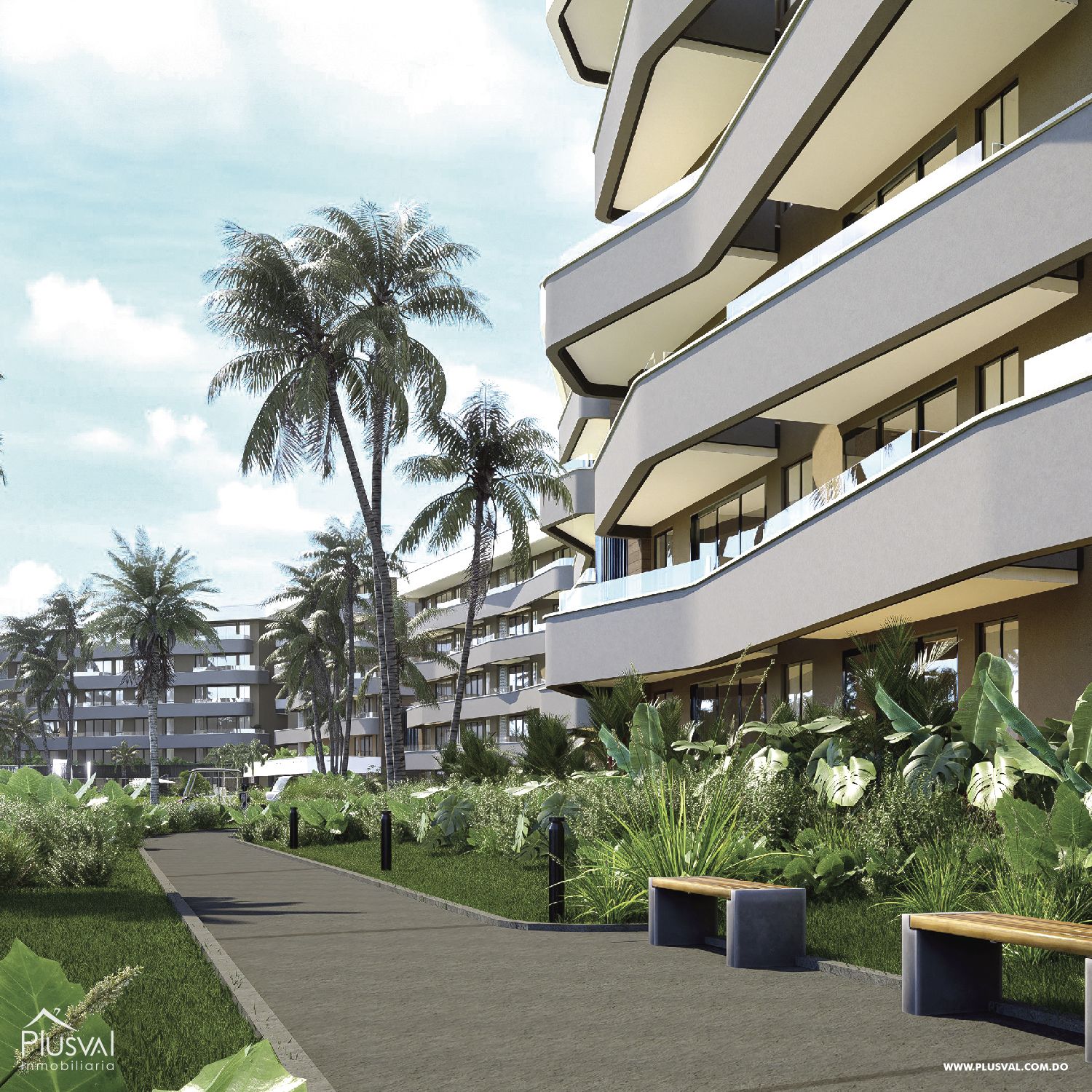 Apartamentos en Venta en Bávaro con vista a Campo de Golf 35234