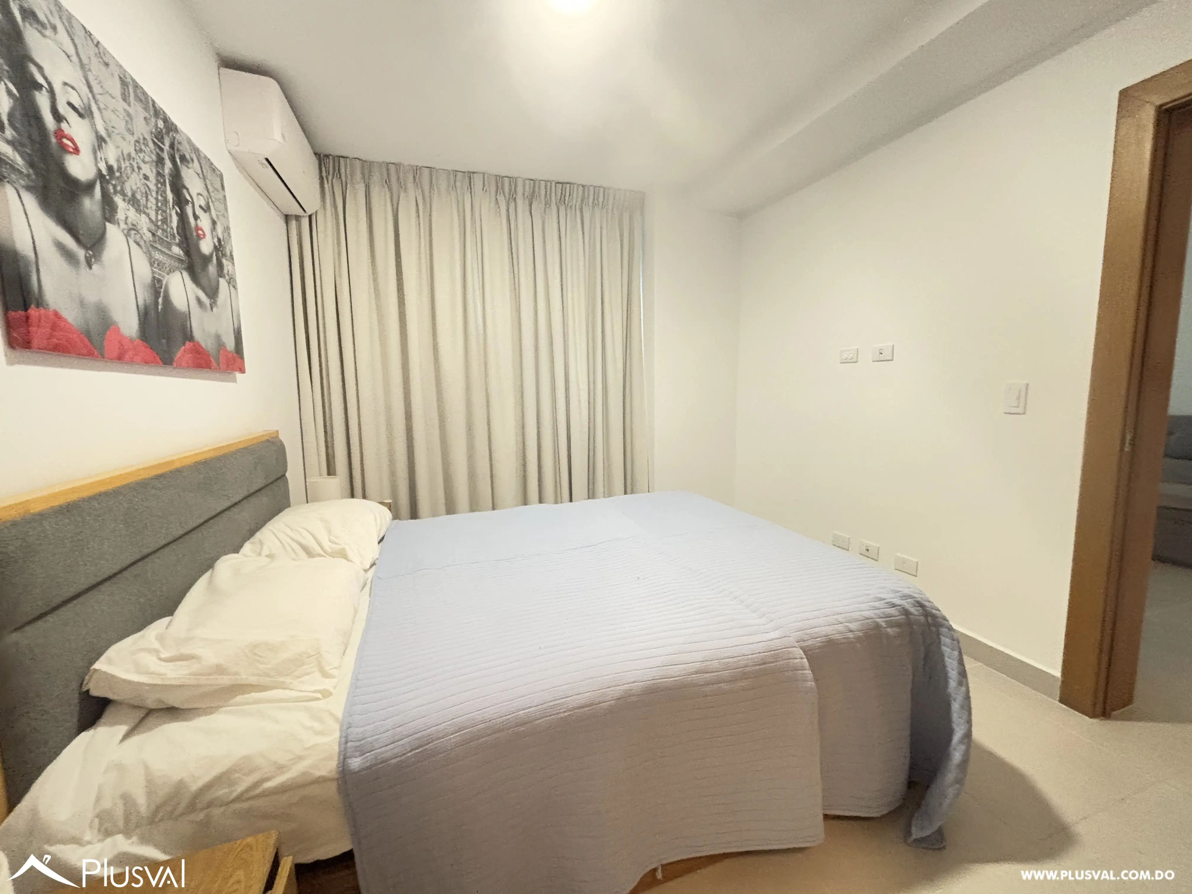 Apartamento amueblado de 1 habitación en Evaristo Morales 456022