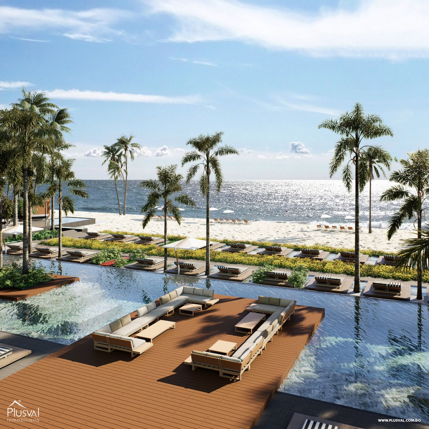 Apartamentos en venta en primera línea de playa en Juan Dolio 412288