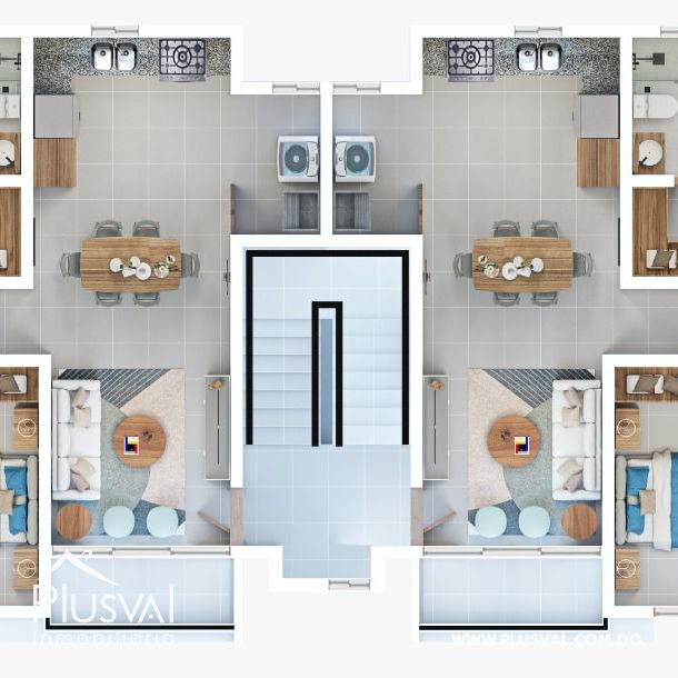 Apartamento en proyecto con Plaza Comercial 430038