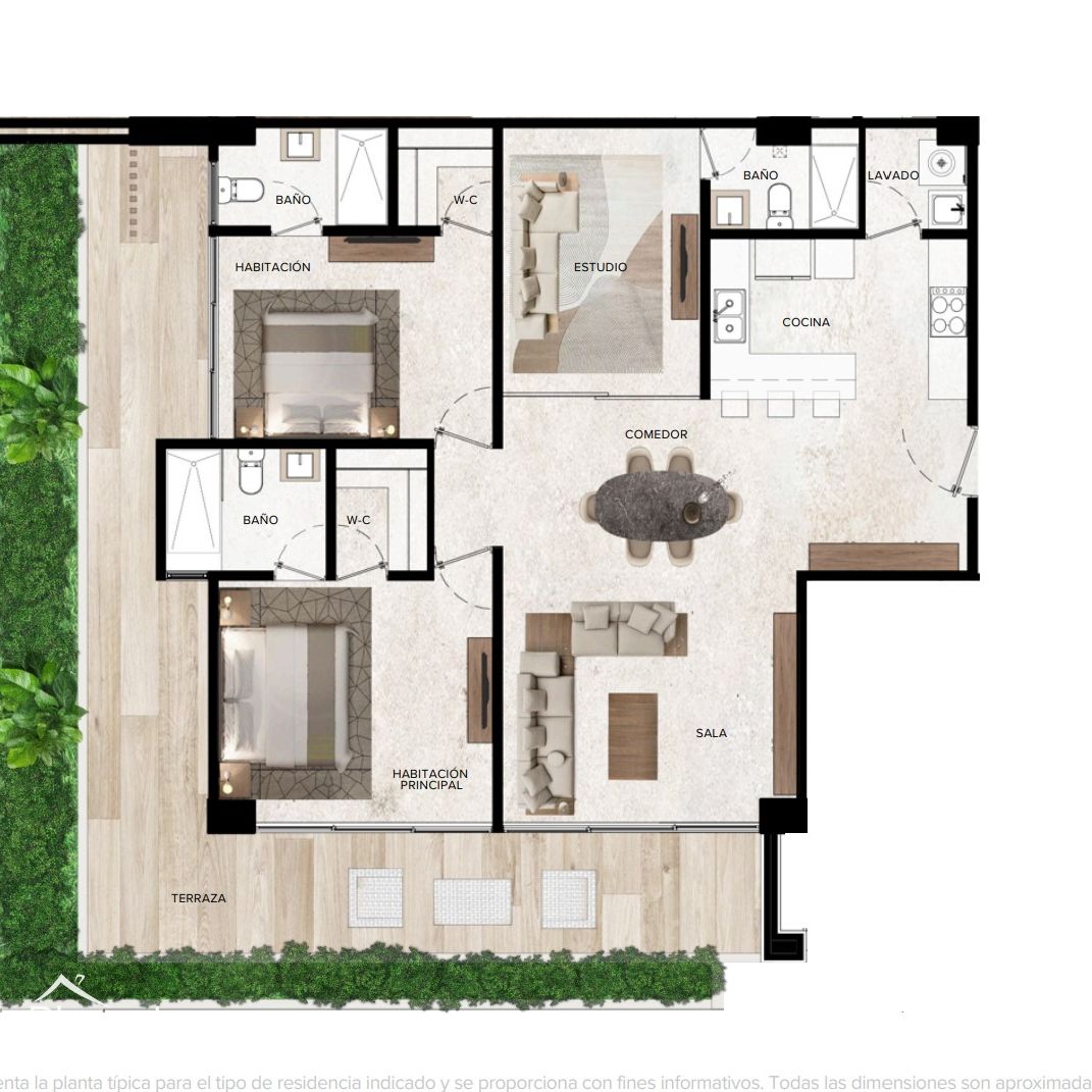 Sofisticados Apartamentos en Punta Cana Village de 2 habitacion + Estudio 377883