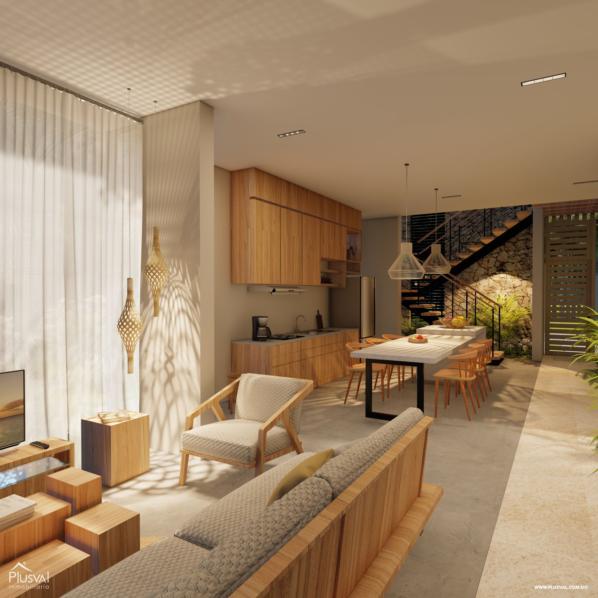 Villas en Bávaro, amplios metrajes de solar, una distribución integradas con la naturaleza. 348695