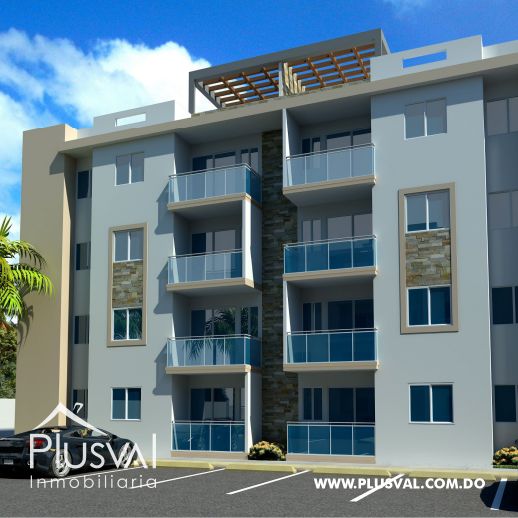 Cómodo apartamento de 2 habitaciones, en  Boca Chica 414595