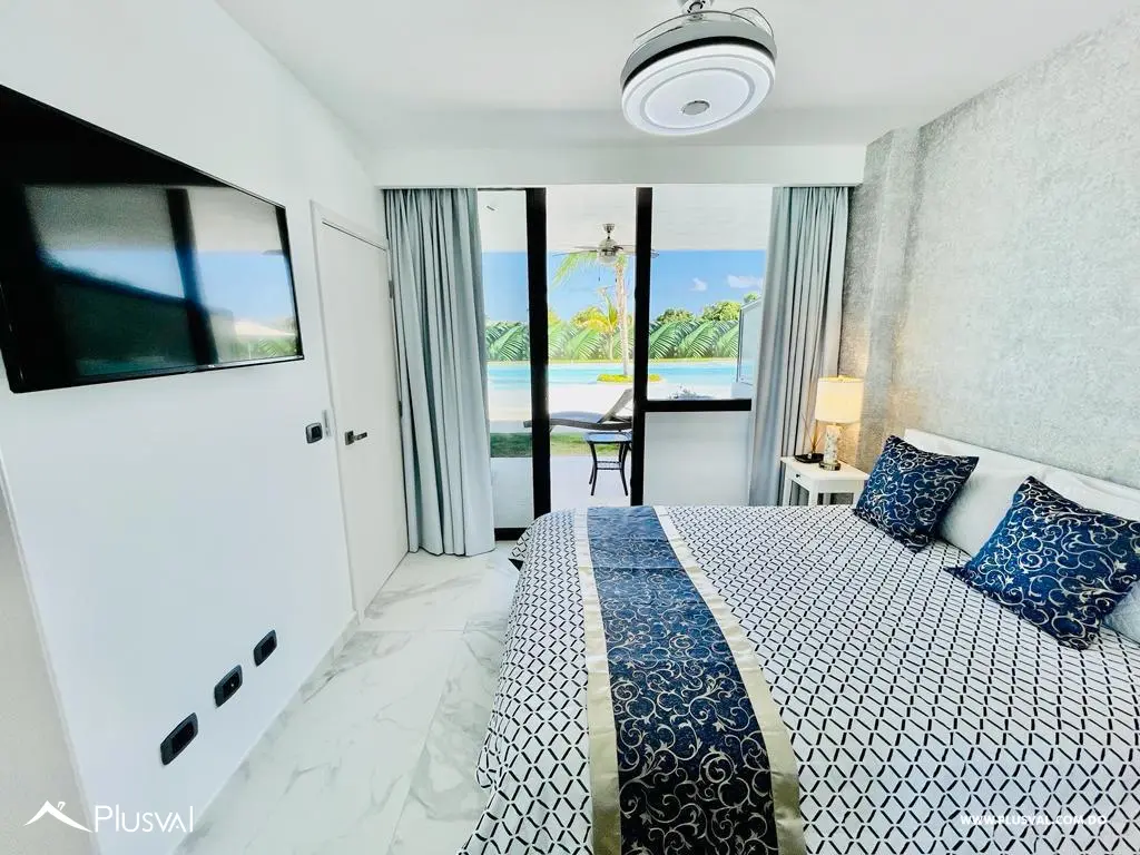 Venta de moderno apartamento amueblado en Cana Rock con acceso directo a Piscina 465294