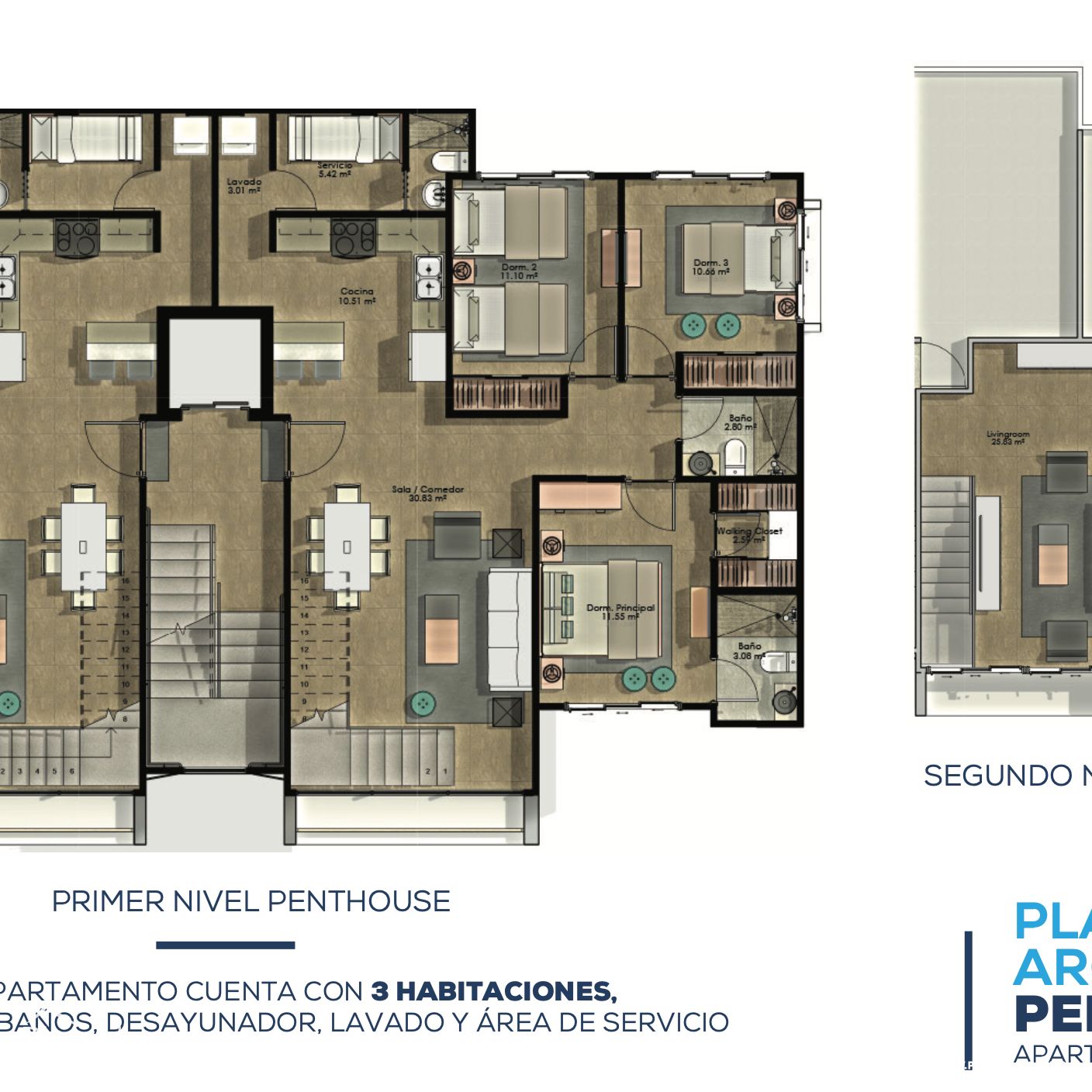 Exclusivas torres de apartamentos a pasos de Patio Embajada 434268