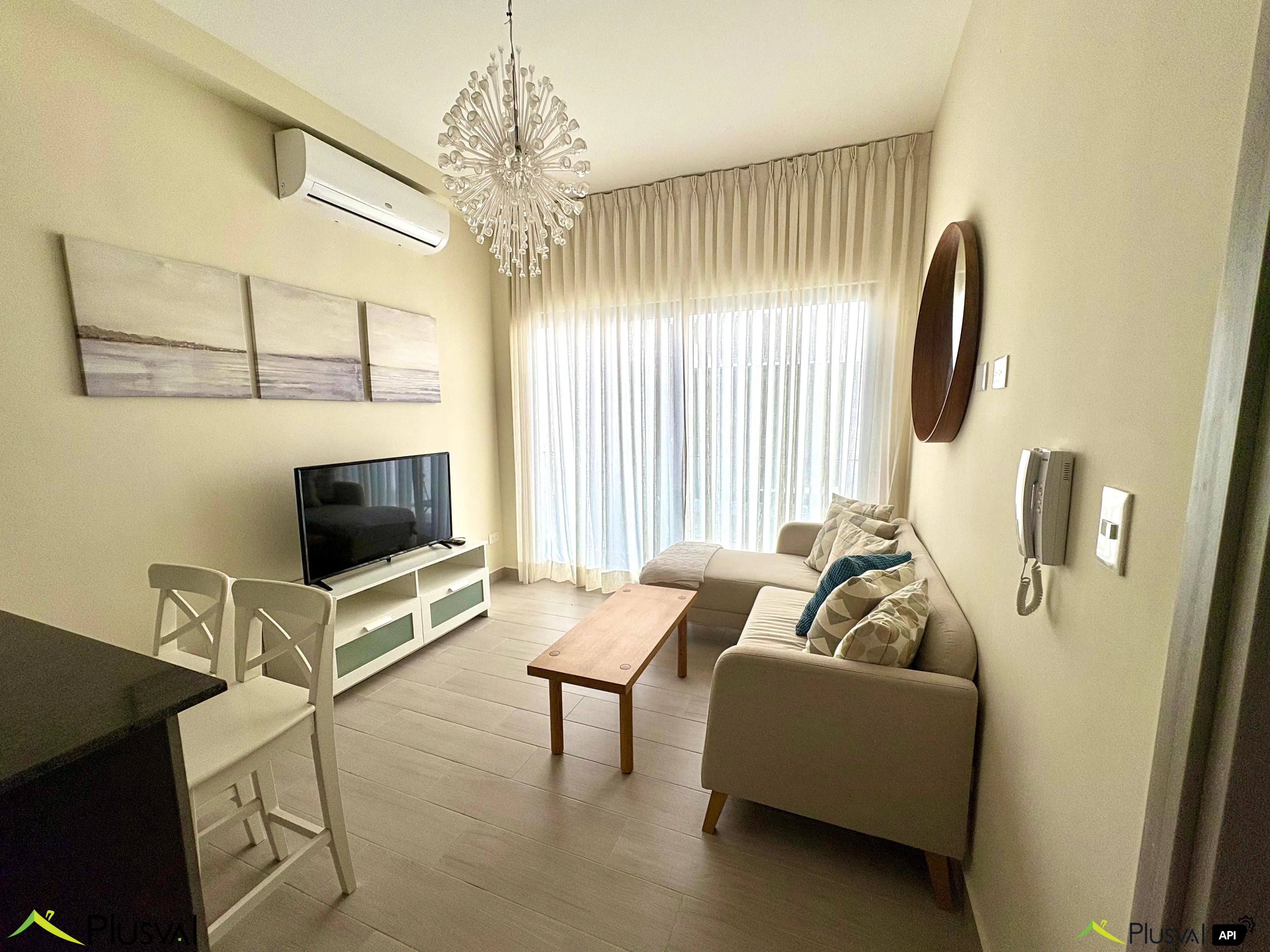 Apartamento amueblado de 1 habitación en Alquiler en Panorama Lake, Vista Cana 448075