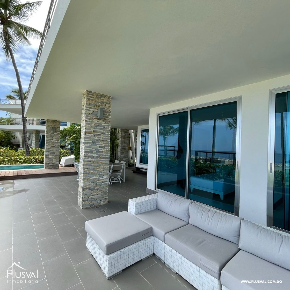 Hermoso Apartamento de 3 Habitaciones con vista Directa al Mar, en Proyecto Cerrado . 342355