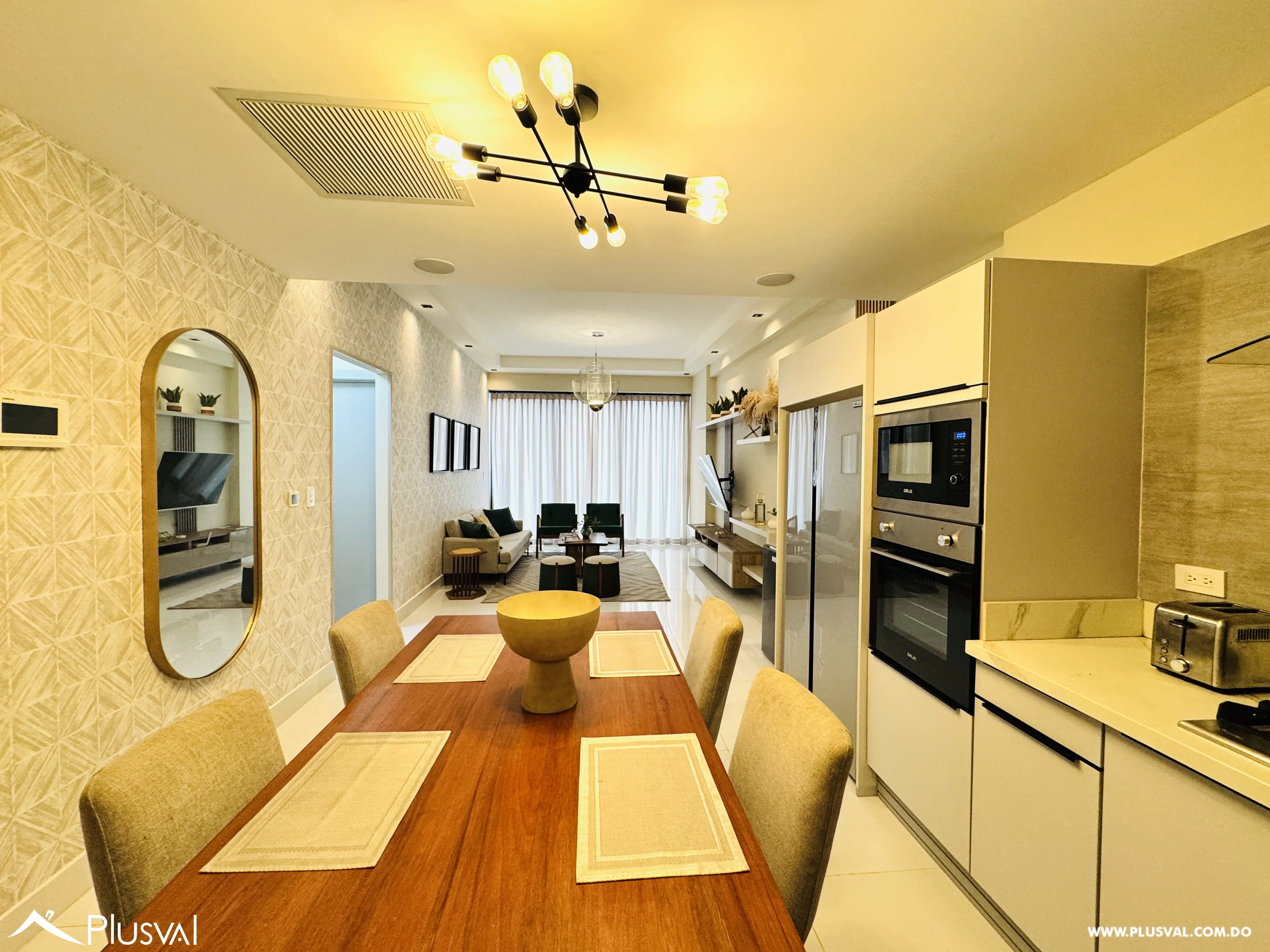 Moderno apartamento en venta amueblado  en exclusiva torre de  Piantini 462671