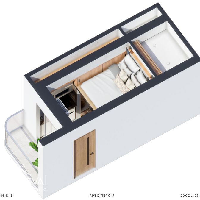 Proyecto en Naco (Estudio Amueblado - Tipo F) 389063