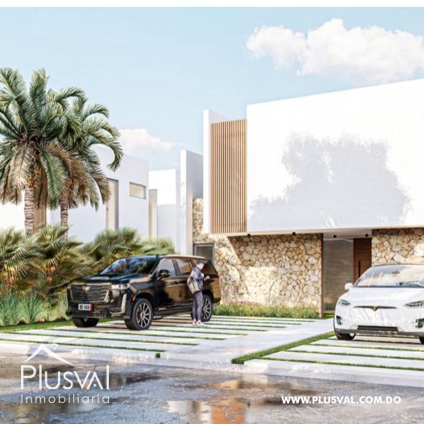 Proyecto de villas a minutos de la playa y campos de golf en Playa Nueva Romana 256976