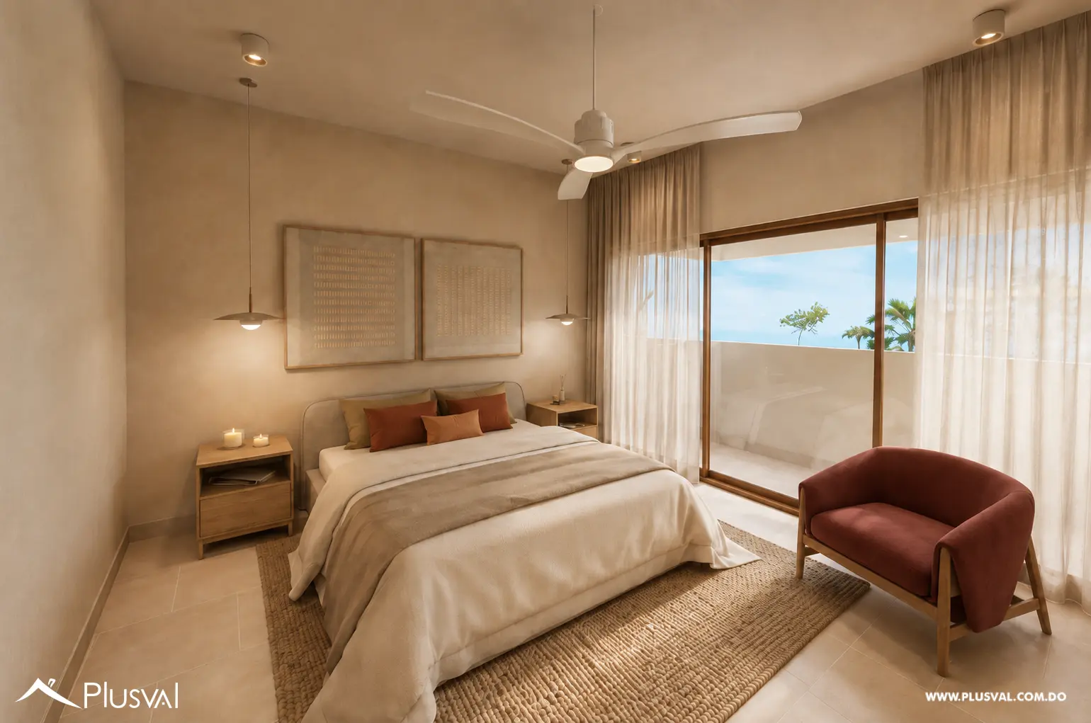 Hermoso apartamento de 1 habitación en Golden Lake, Cap Cana. 512592