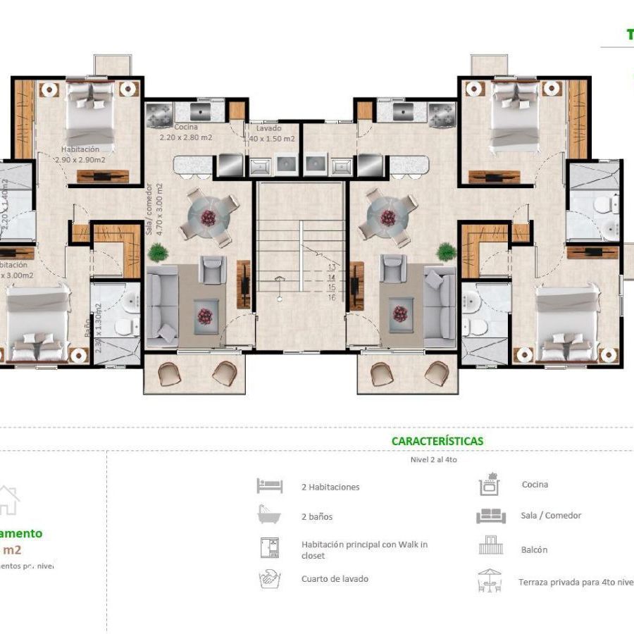 Apartamentos en la Jacobo Majluta con excelente área social 173633