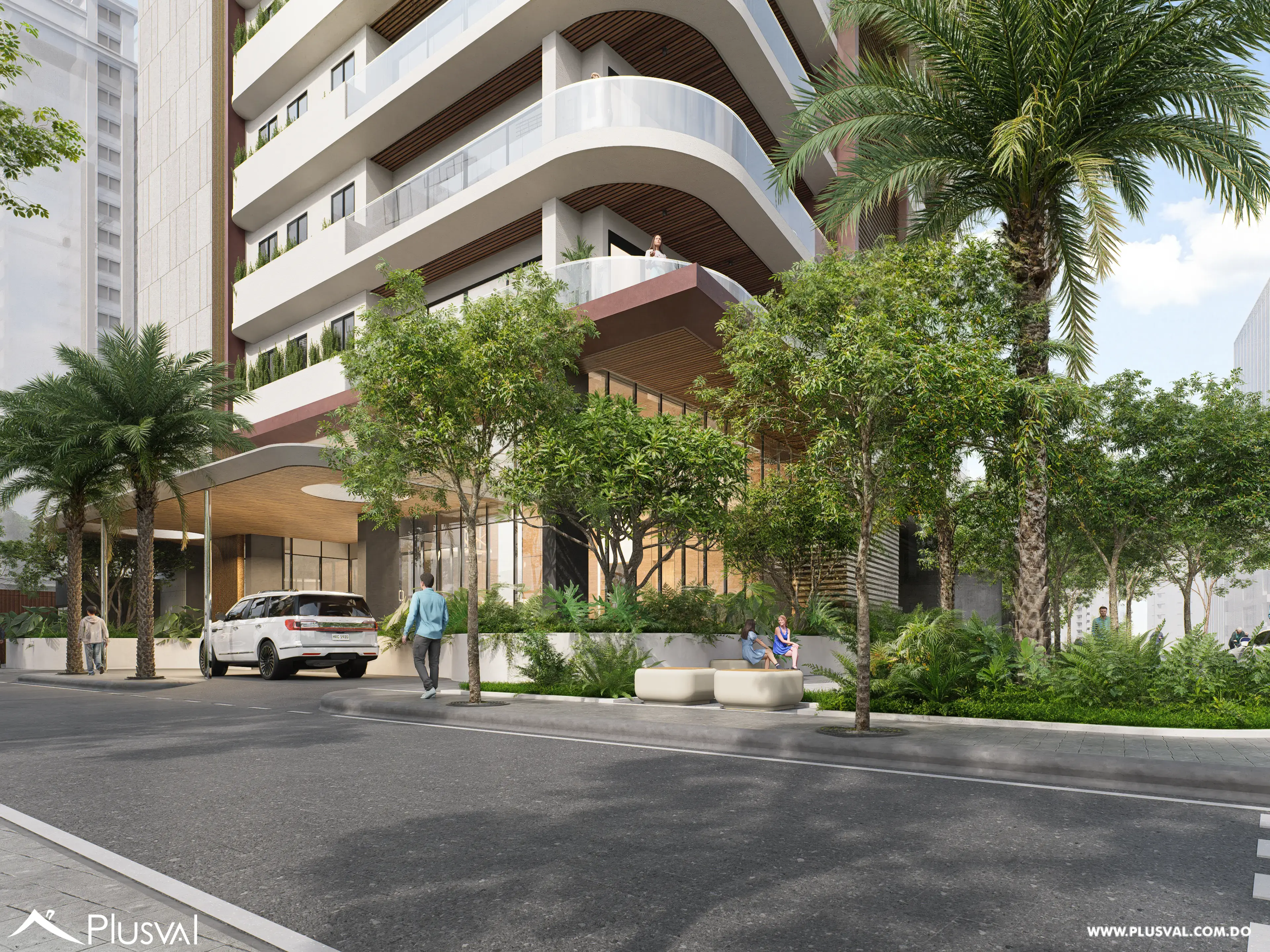 Moderno apartamento en venta en Naco 3 habitaciones con estudio, balcón y 3 parqueos 514030
