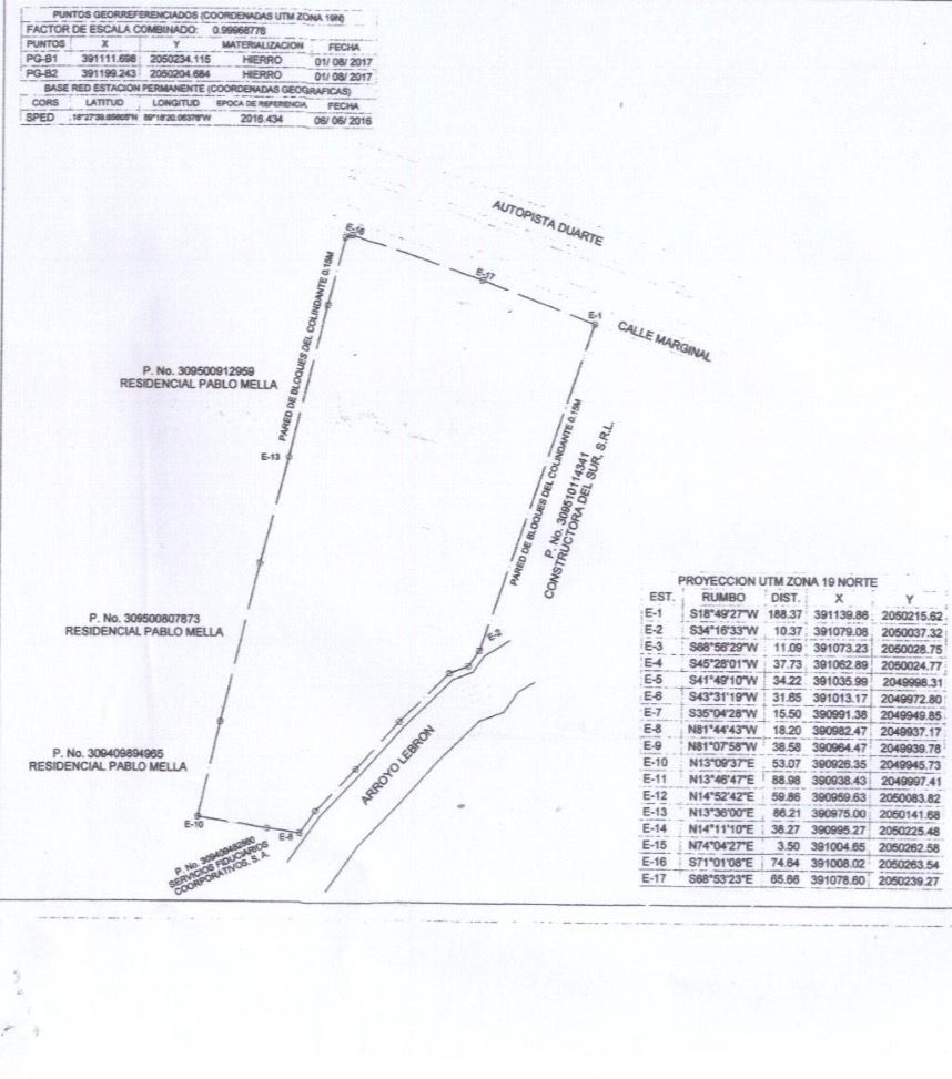 Amplio solar en venta en La Autopista Duarte. 478887