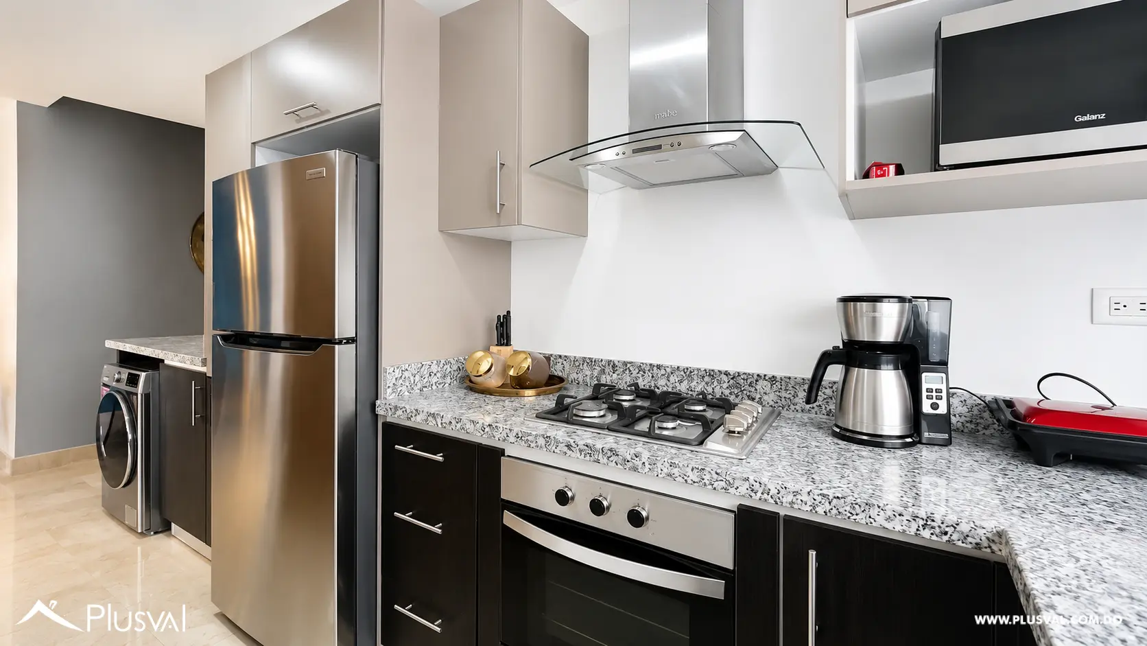 Alquiler de apartamento de 1 habitación completamente amueblado en Piantini 516254