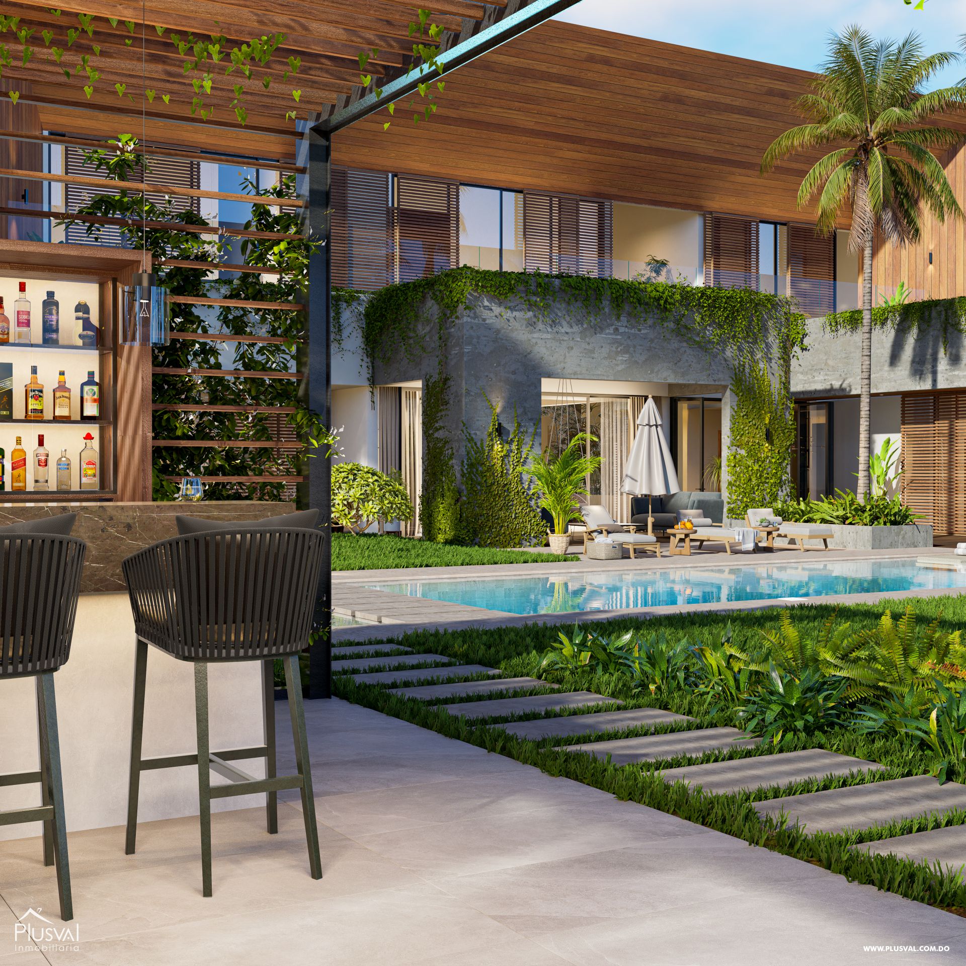 Villa con vista al campo de Golf en Cap Cana 286539