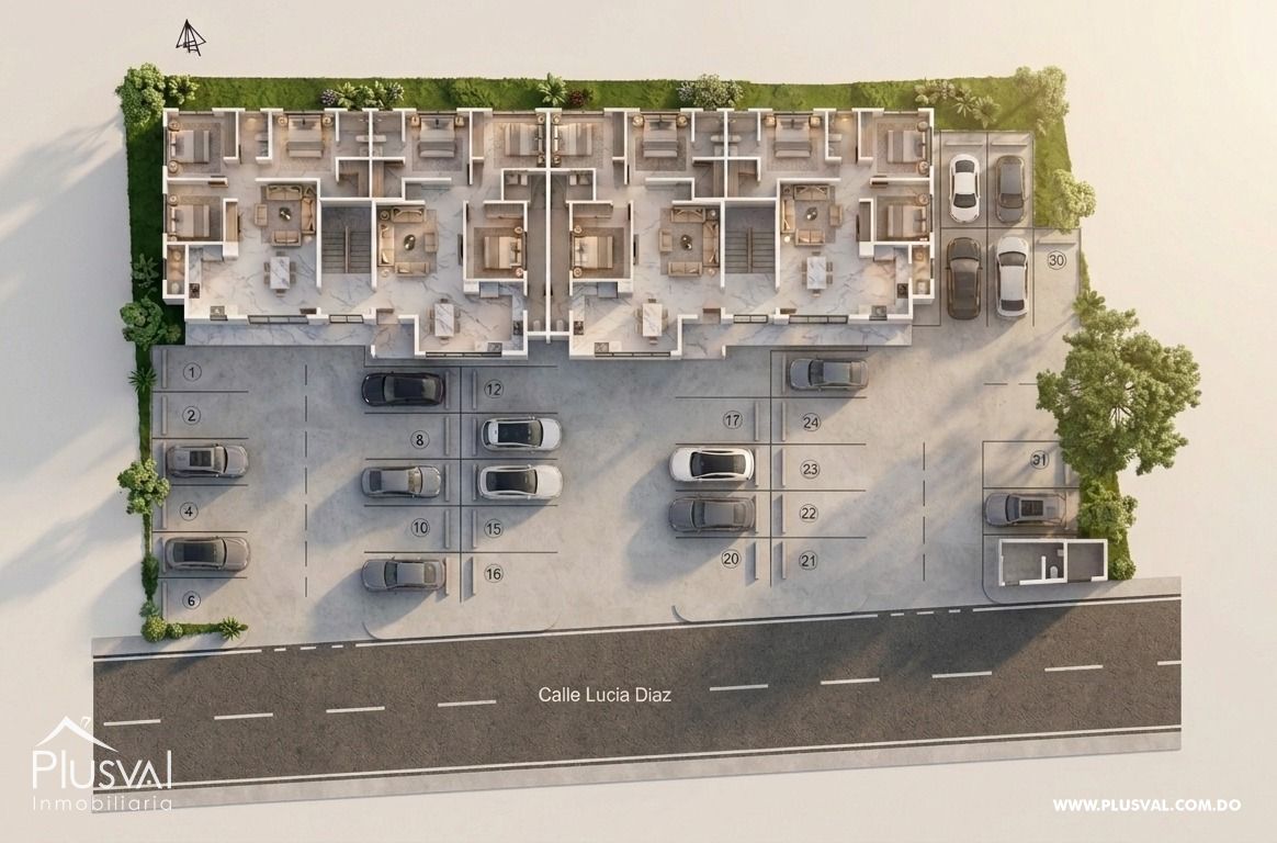 Apartamentos en Plano en Gurabo, Santiago 493397