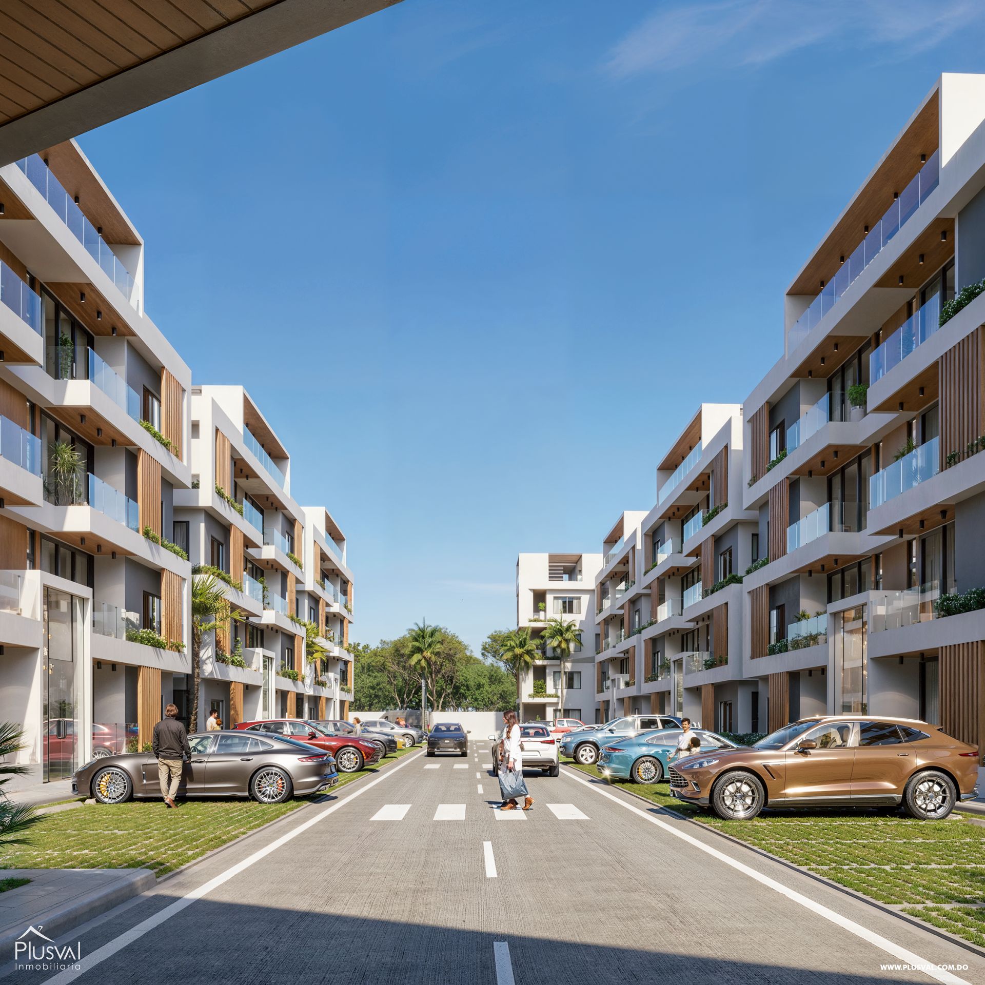 Proyecto de Apartamentos cerrado con área infantil, piscina y gimnasio 401238