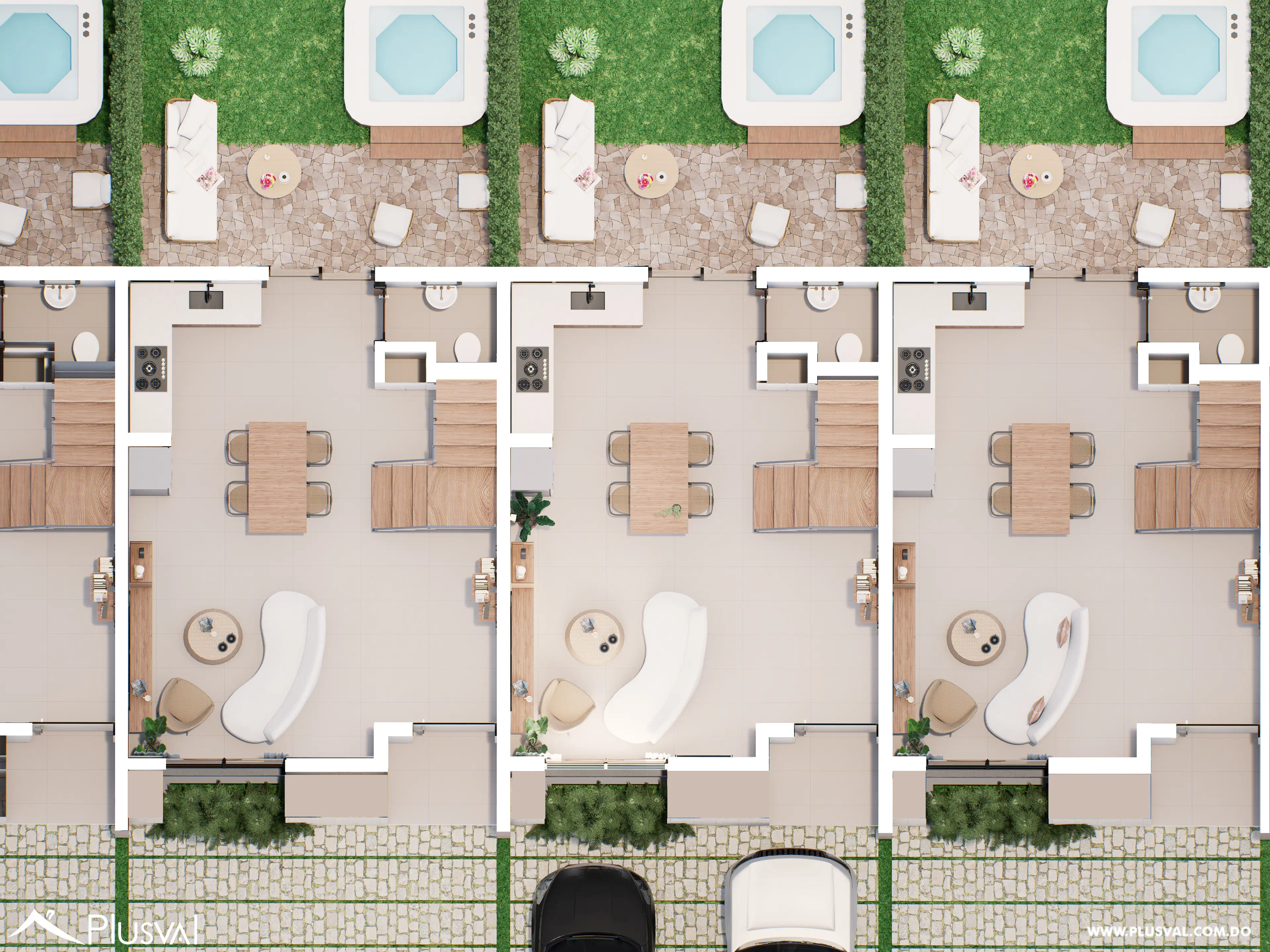 Villas Coral II | Townhouses de 2 Habitaciones en Punta Cana 531396
