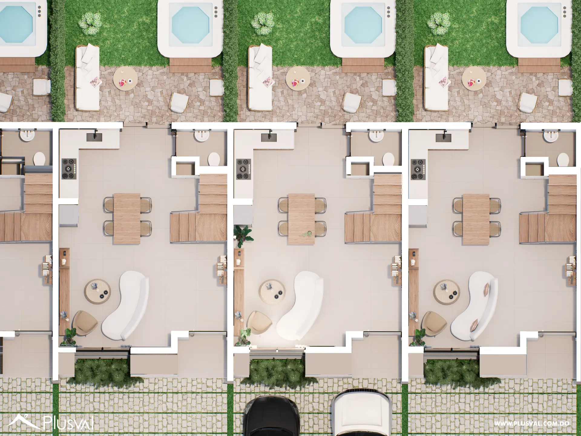 Villas Coral II | Townhouses de 2 Habitaciones en Punta Cana 531396