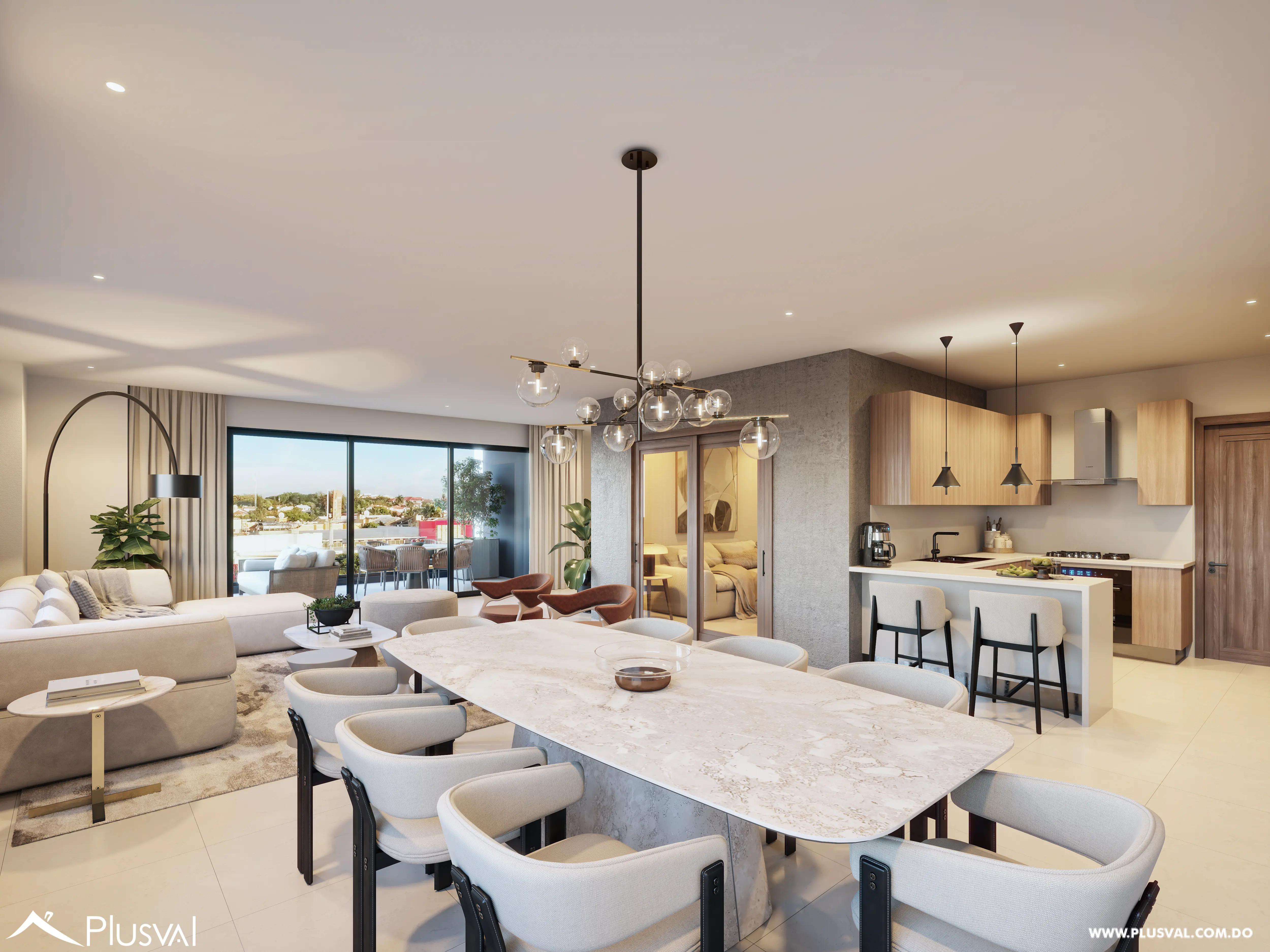 Proyecto de apartamentos de 2 y 3 habitaciones en Renacimiento 466854