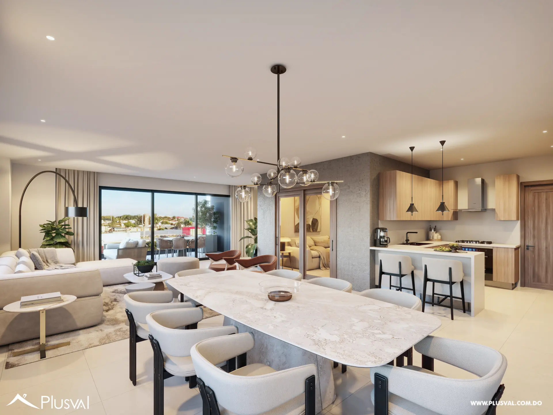 Proyecto de apartamentos de 2 y 3 habitaciones en Renacimiento 466854