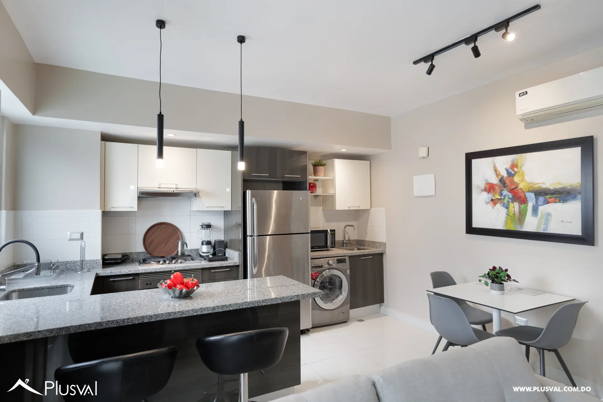 Apartamento de 1 habitación amueblado full en Piantini 517410