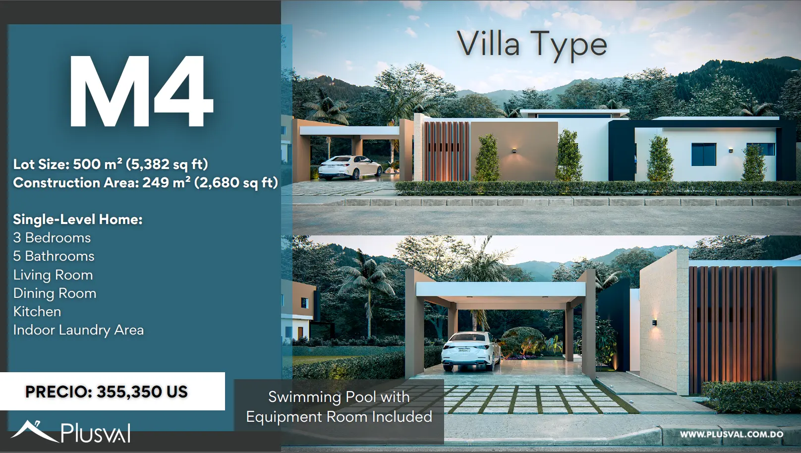 Espectacular Villa con Piscina de 2 Niveles de 3 Habitaciones. M4 Las Cayas at Vista Cana 508356