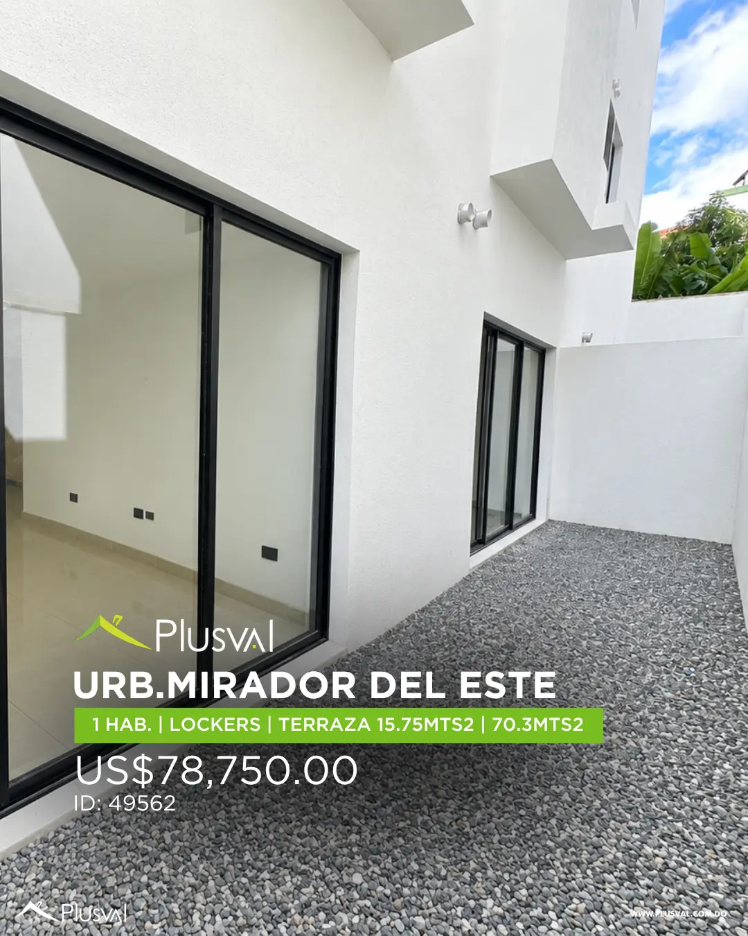 Apartamento de 2 habitaciones en Santo Domingo Este 532030