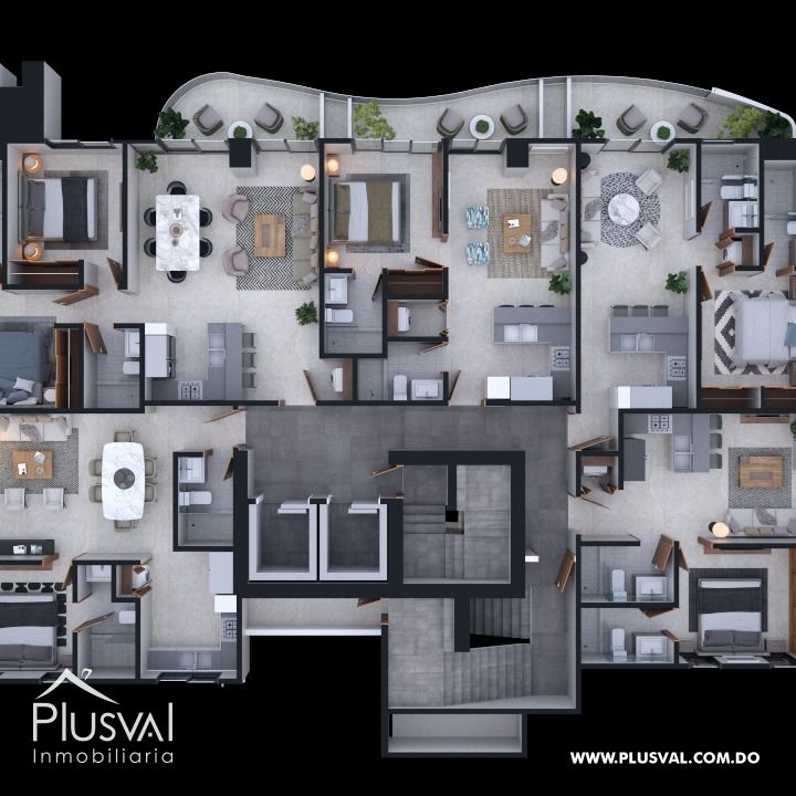 Apartamento en Venta en Naco de 1 Habitación con Diseño Moderno y Ubicación Privilegiada 178581