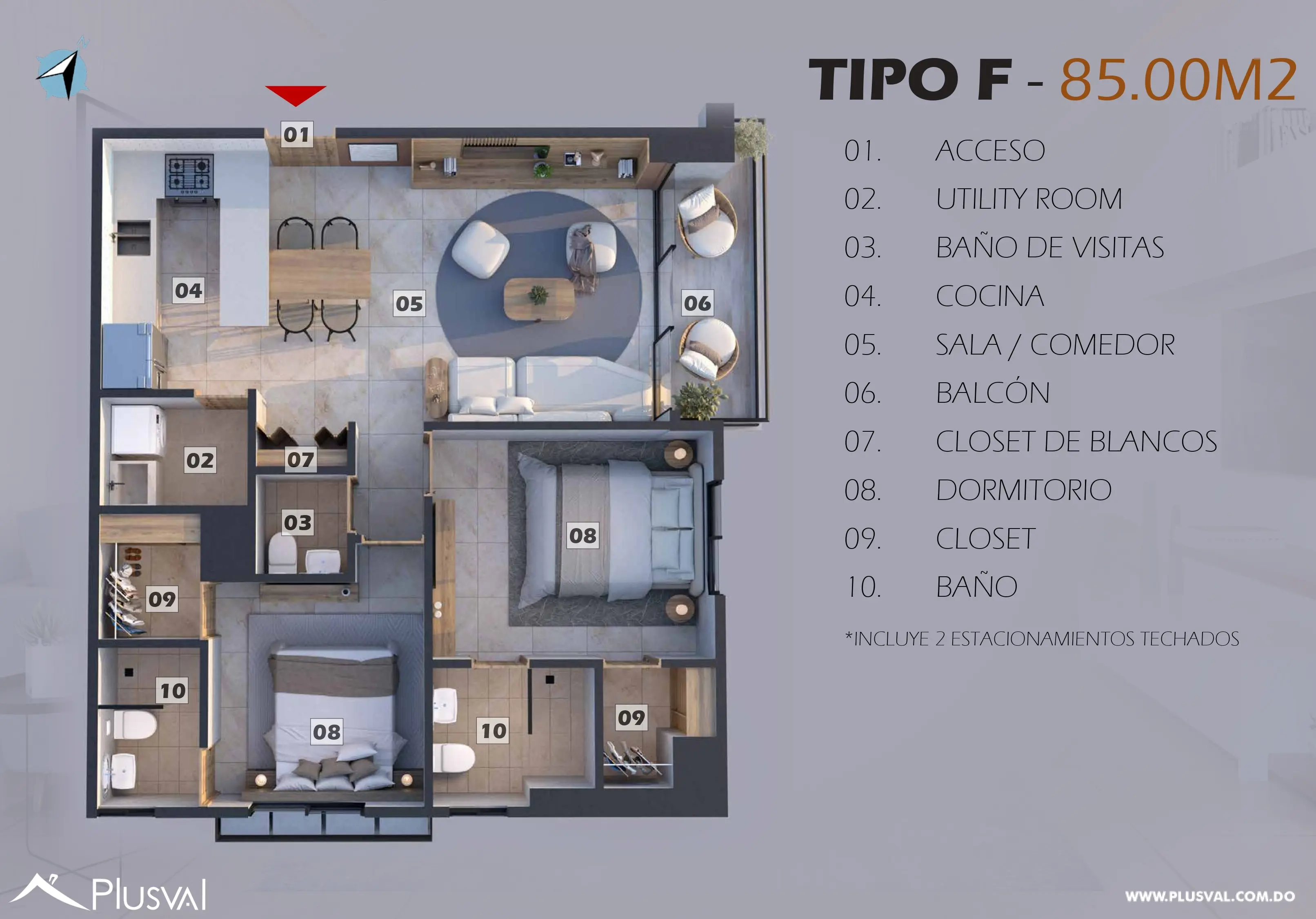 Apartamento en venta, Evaristo Morales 490991